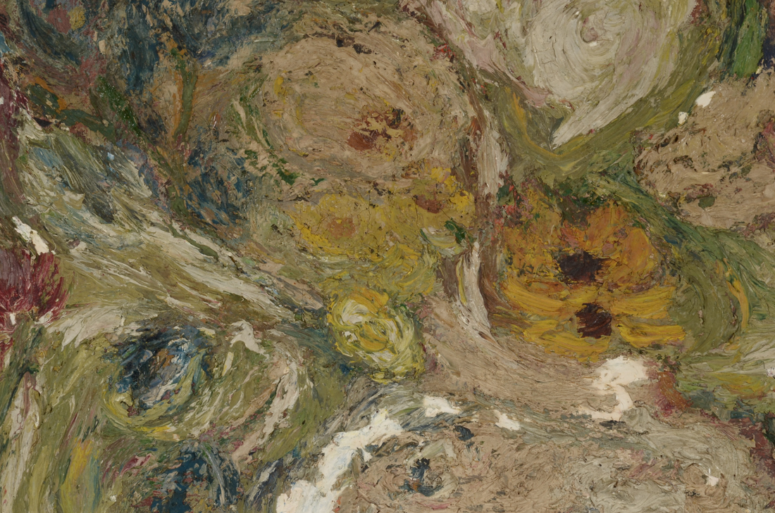 Janet Chase Original 1942 Oil on Canvas Board "Early Bouquet"