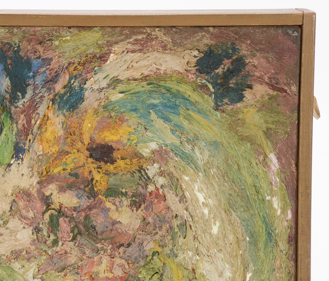 Janet Chase Original 1942 Oil on Canvas Board "Early Bouquet"