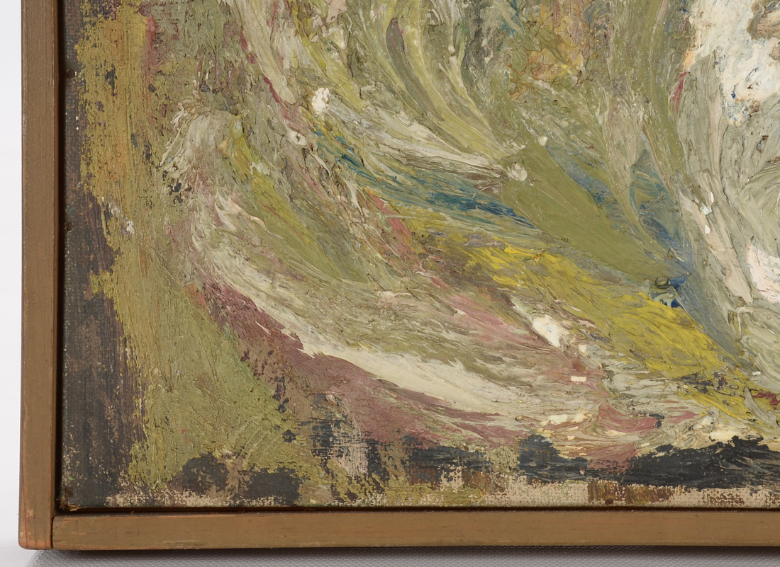 Janet Chase Original 1942 Oil on Canvas Board "Early Bouquet"