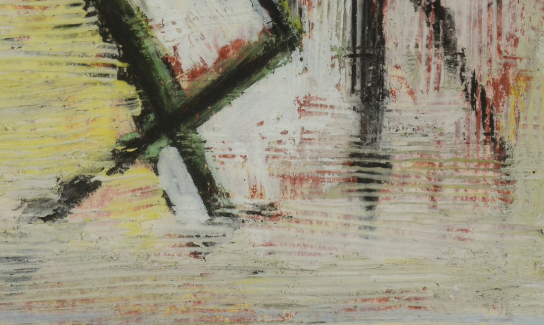 Sarah Schwartz Original Acrylic & Oil Stick Painting on Paper