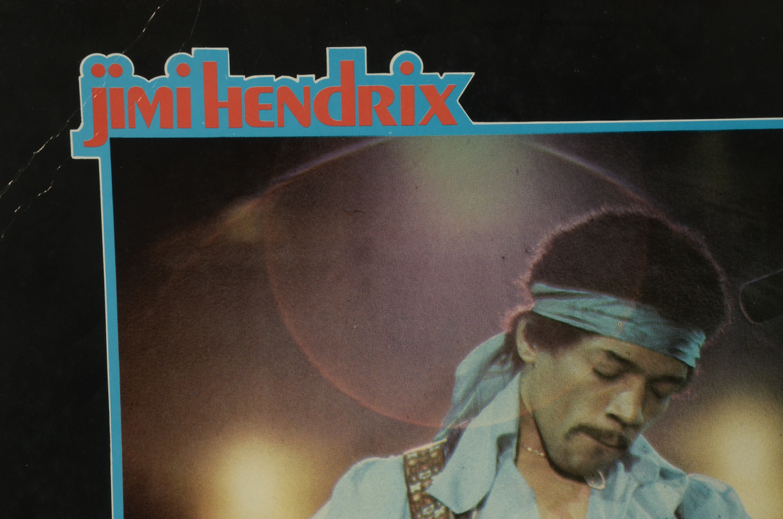 Framed Display of 1975 Jimi Hendrix "In Concert" Album Art