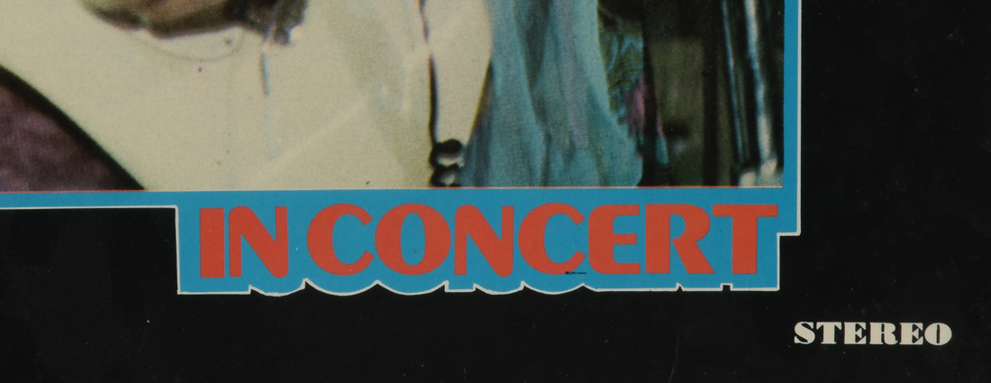 Framed Display of 1975 Jimi Hendrix "In Concert" Album Art