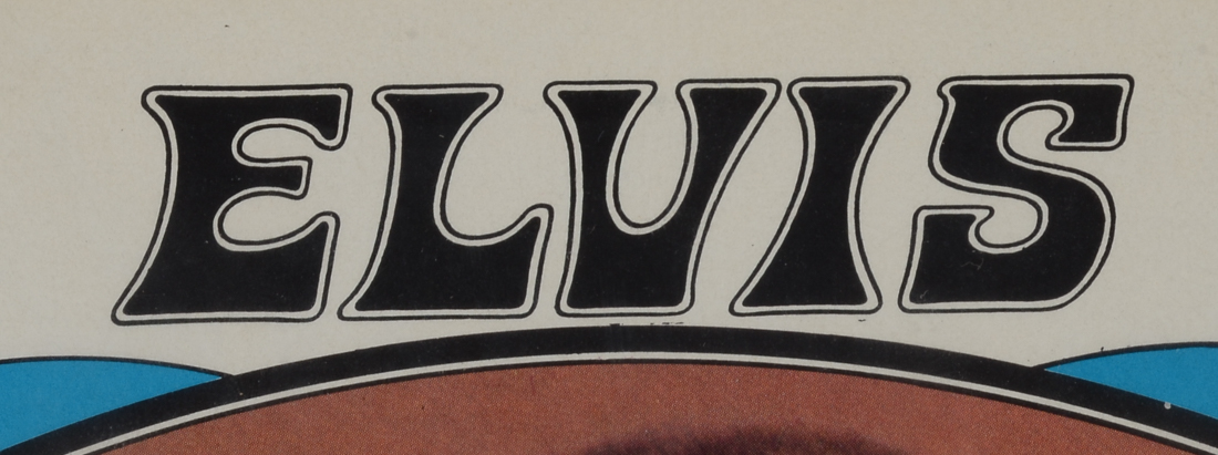 Framed Display of 1975 Elvis "Almost in Love" Album Art