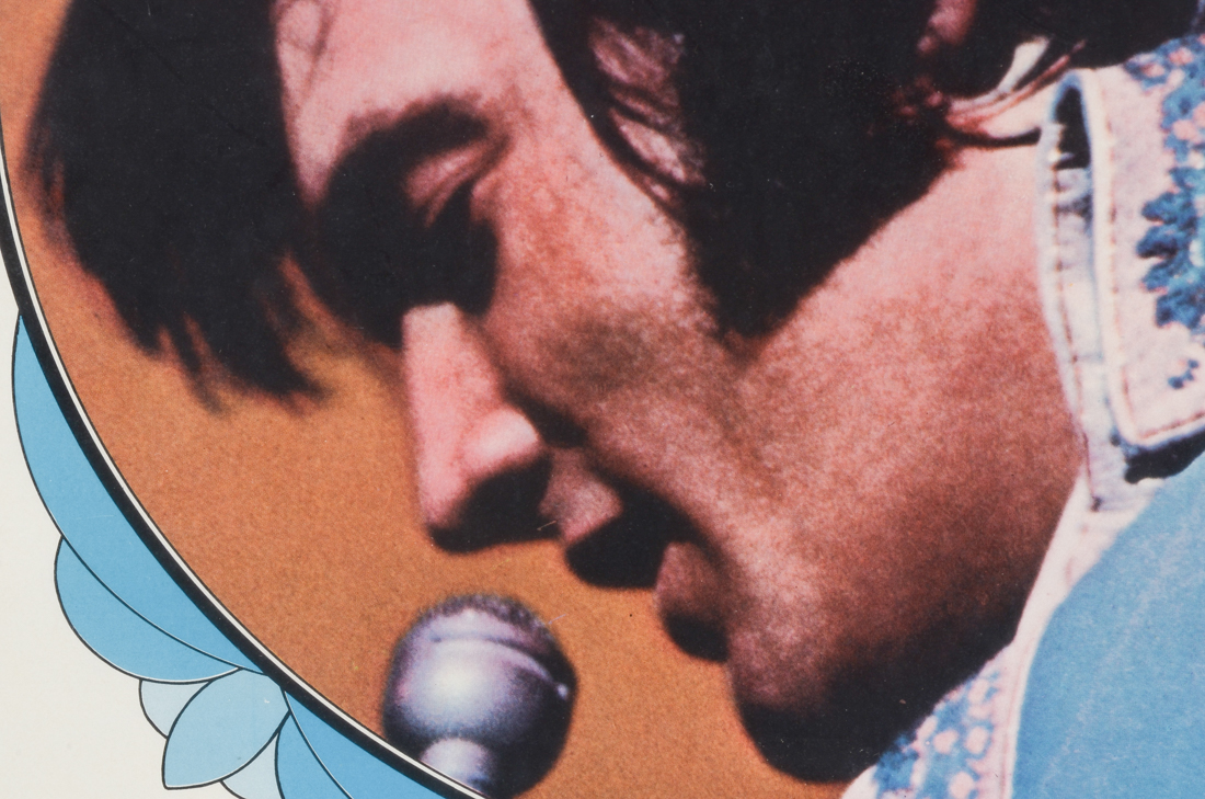 Framed Display of 1975 Elvis "Almost in Love" Album Art