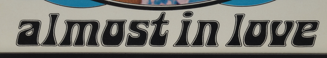 Framed Display of 1975 Elvis "Almost in Love" Album Art