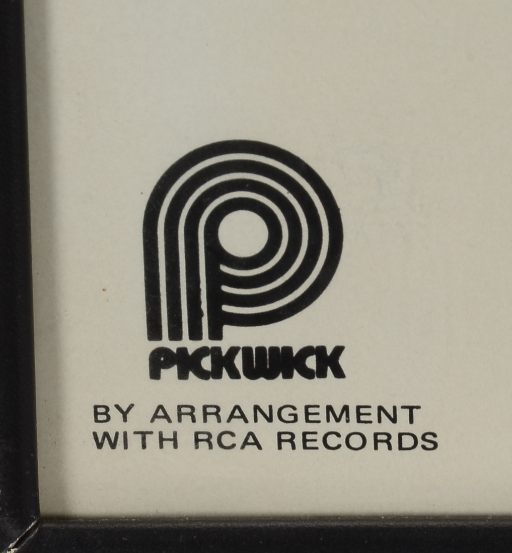 Framed Display of 1975 Elvis "Almost in Love" Album Art