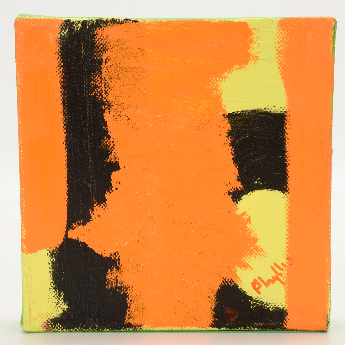 Pair of Phyllis Rinaldi Original Acrylic Paintings on Canvas