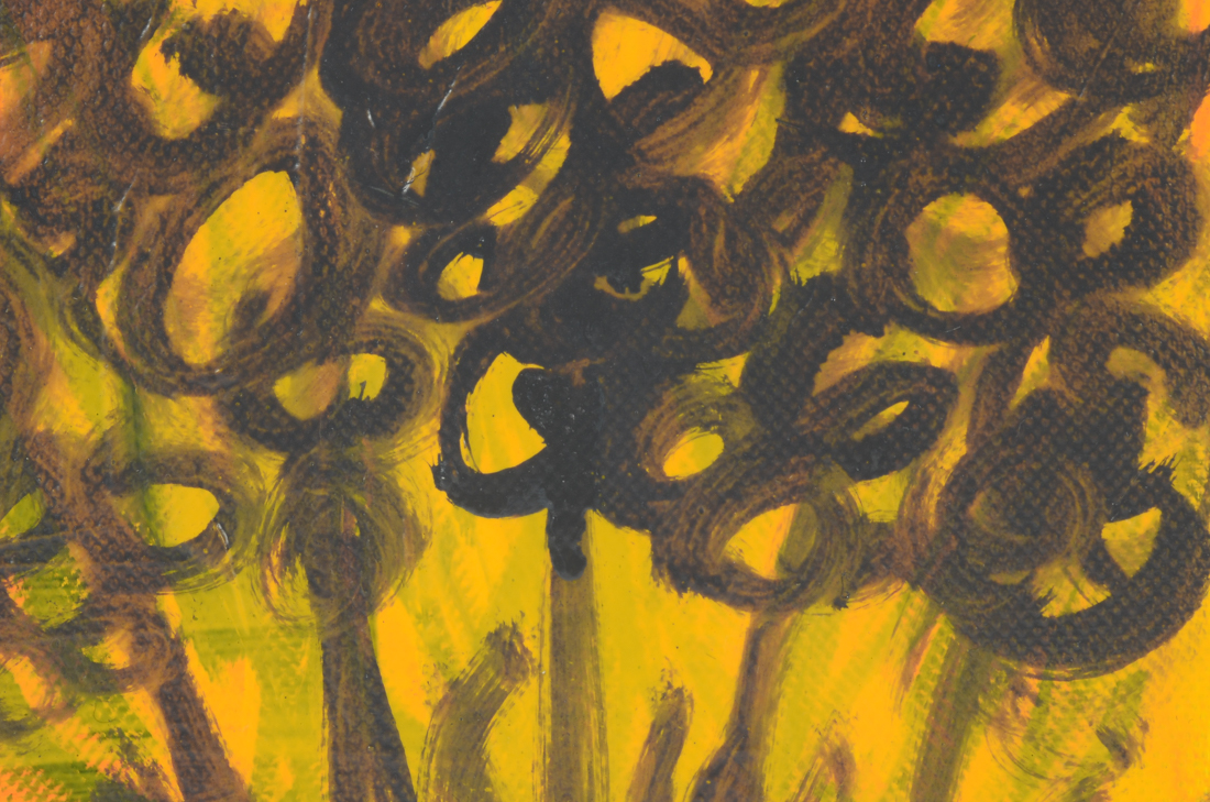 Pair of Phyllis Rinaldi Original Mixed Media Paintings on Canvas