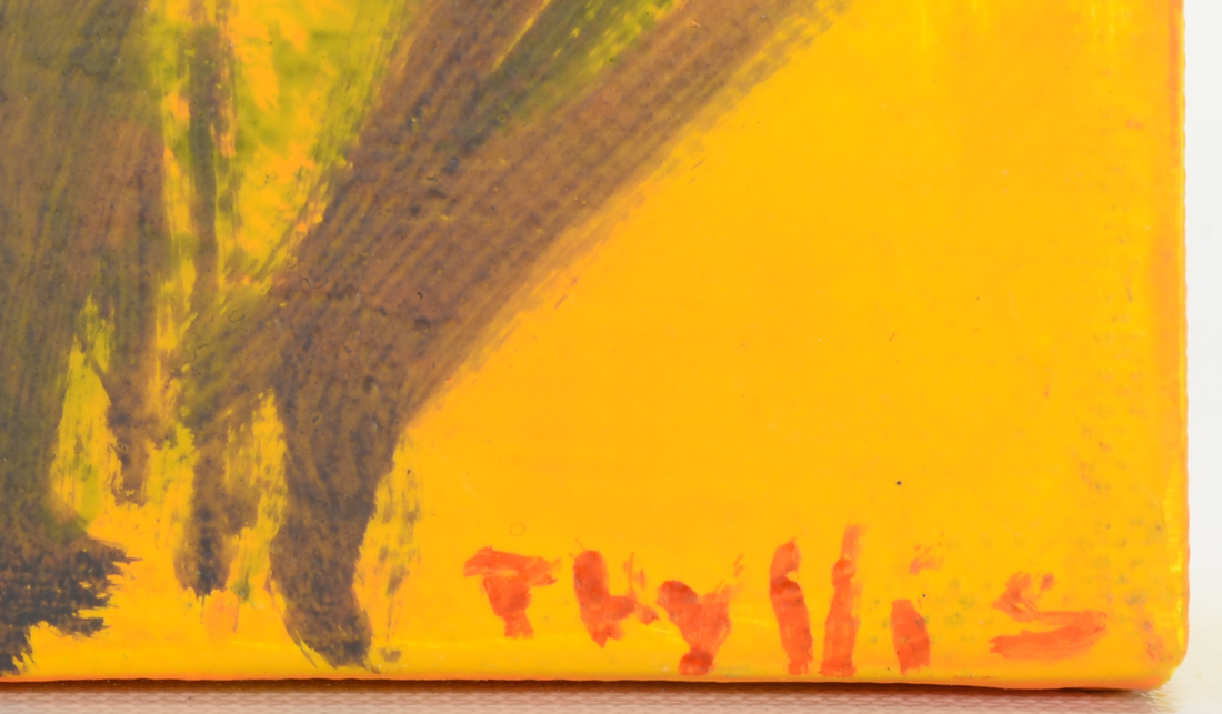 Pair of Phyllis Rinaldi Original Mixed Media Paintings on Canvas