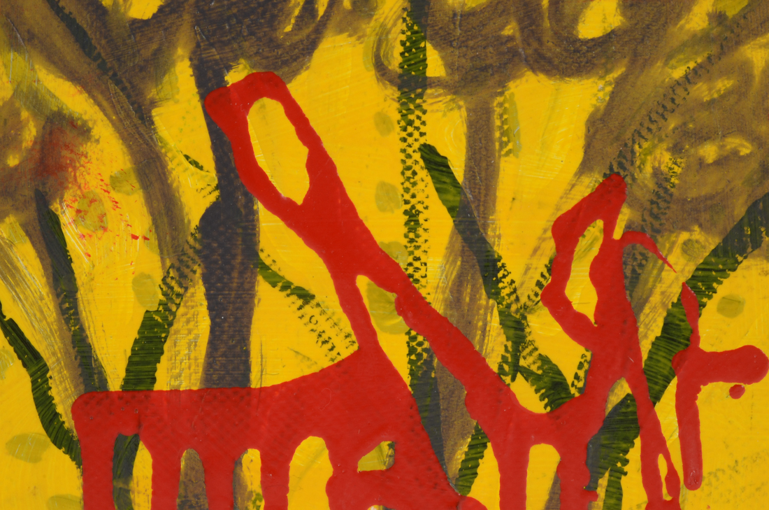 Pair of Phyllis Rinaldi Original Mixed Media Paintings on Canvas