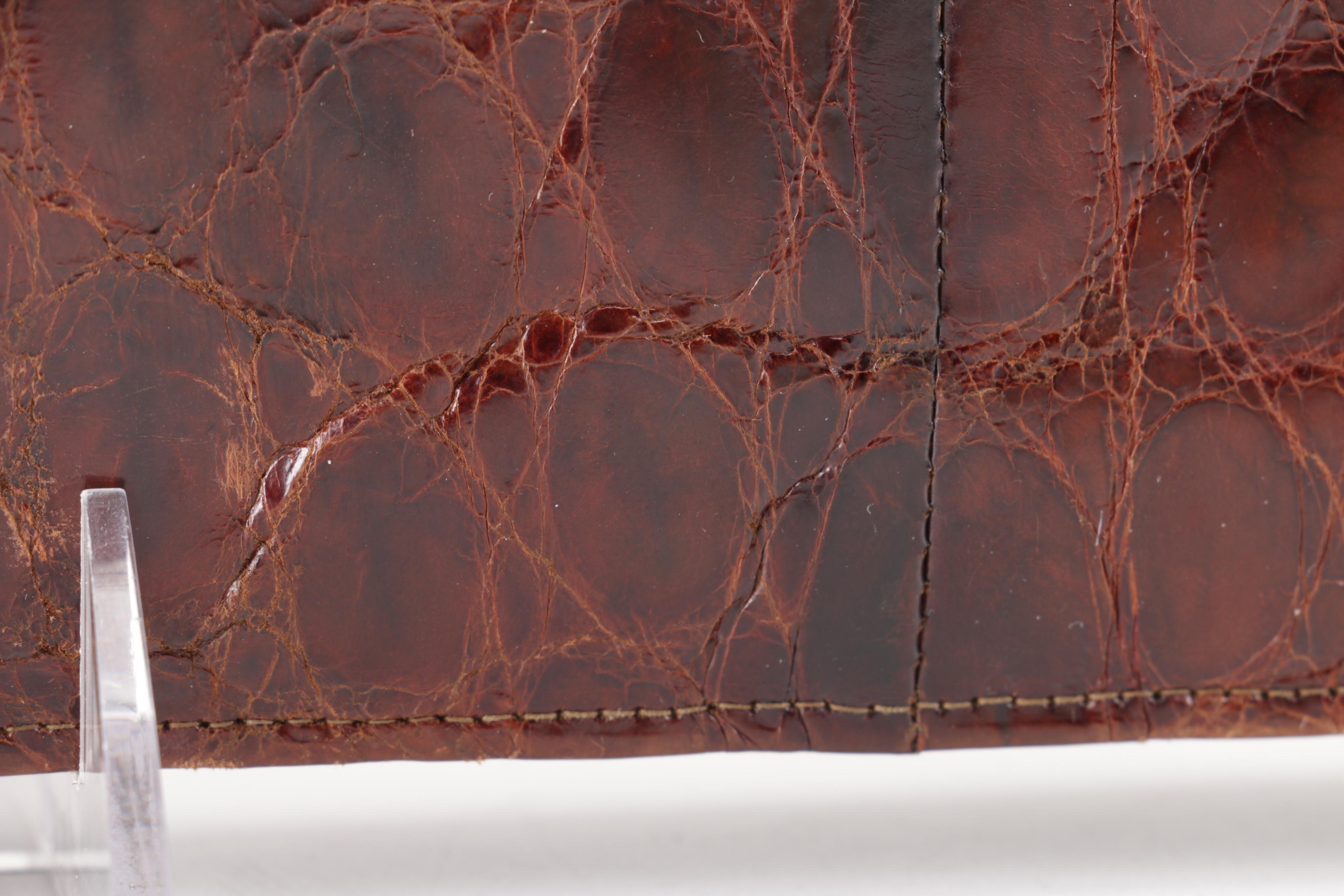 Vintage Alligator Leather Clutch Bags