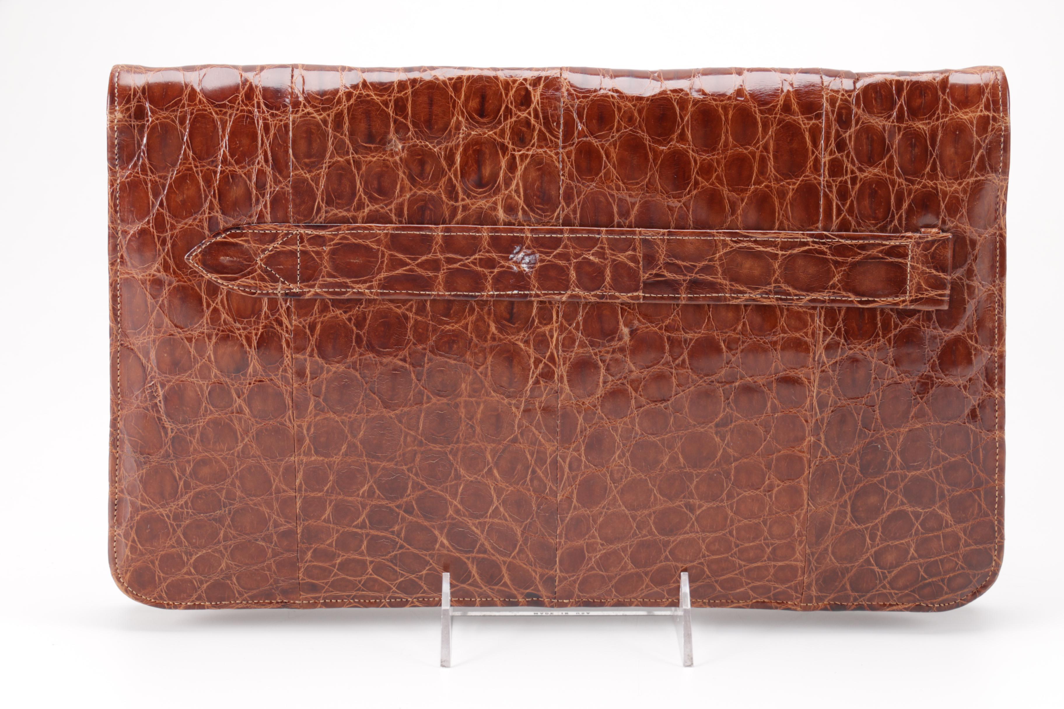 Vintage Alligator Leather Clutch Bags