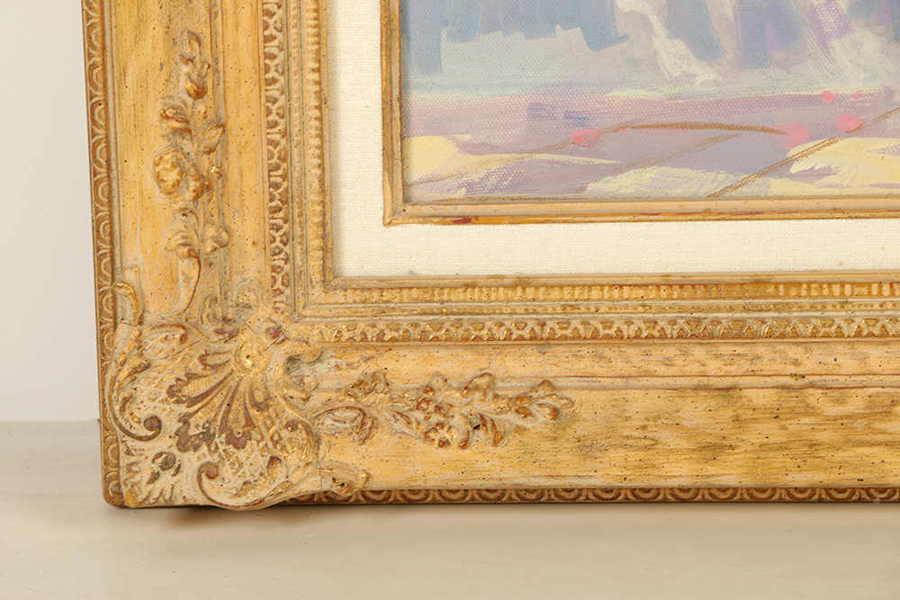 William Benecke Oil Painting on Canvas "Sunny Afternoon, Merida"