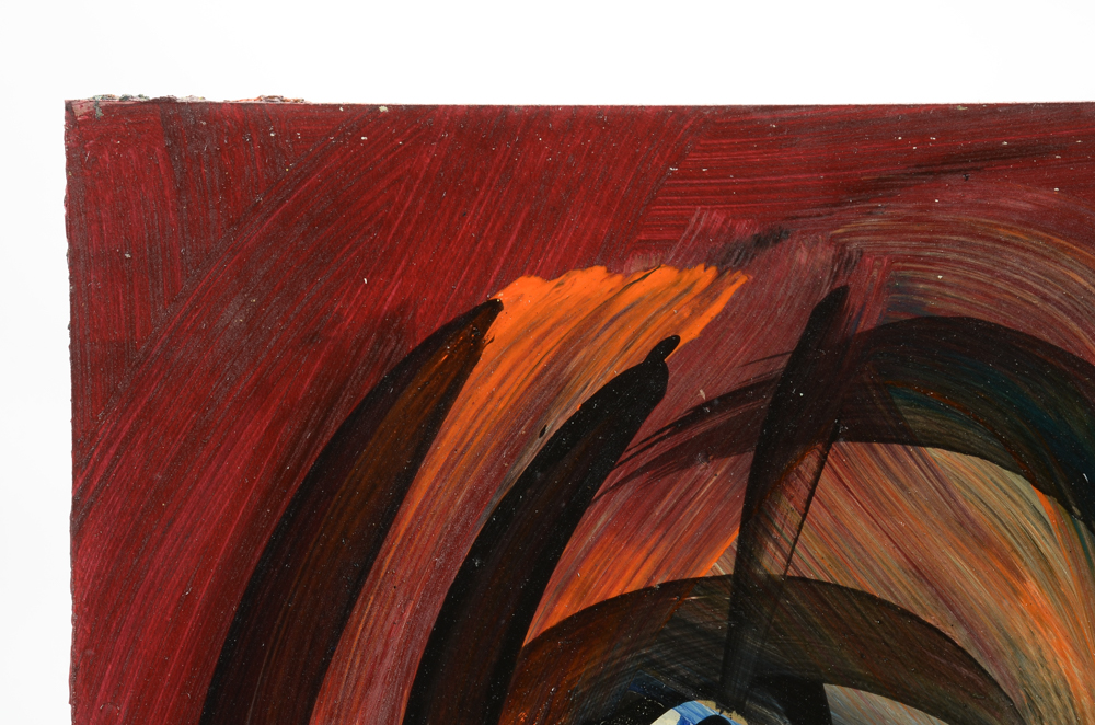 Peter Keil Original 1985 Expressionist Oil on Masonite "Andy"