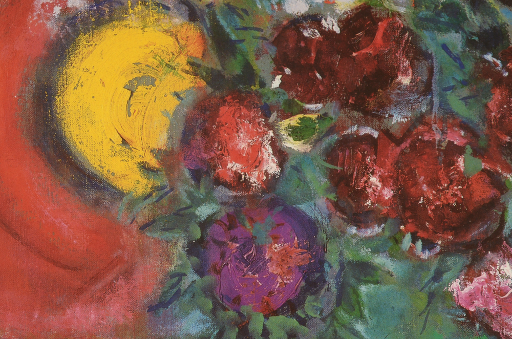 Offset Lithograph after Blumenstillleben St. Jean Cap Ferrat