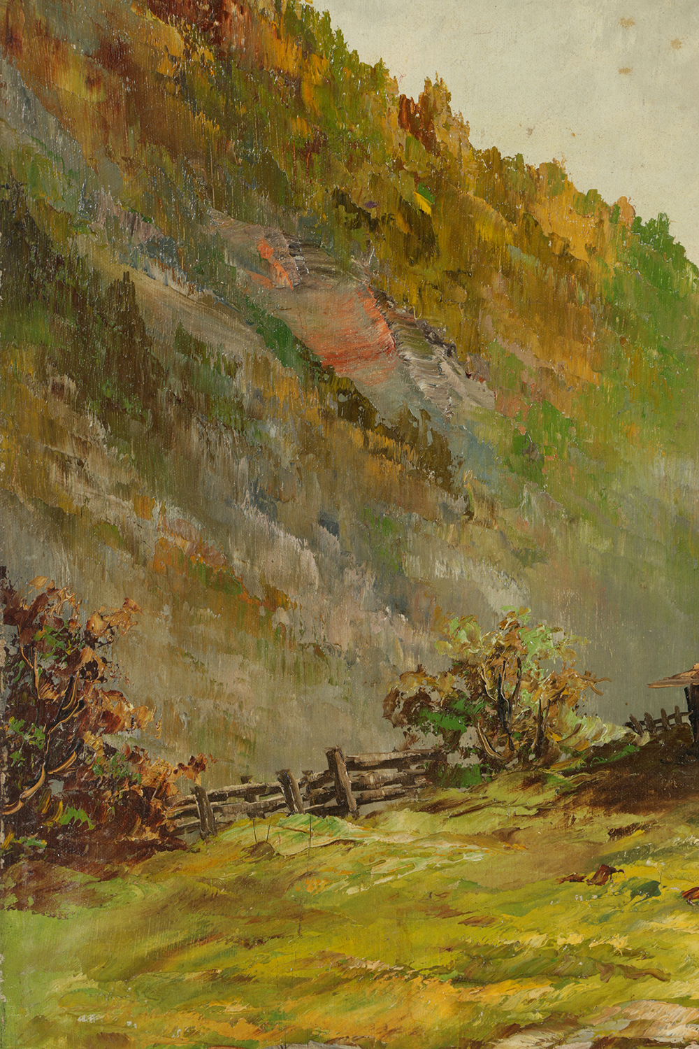 Oswald Arndt Oil Painting on Canvas Mountainous Landscape