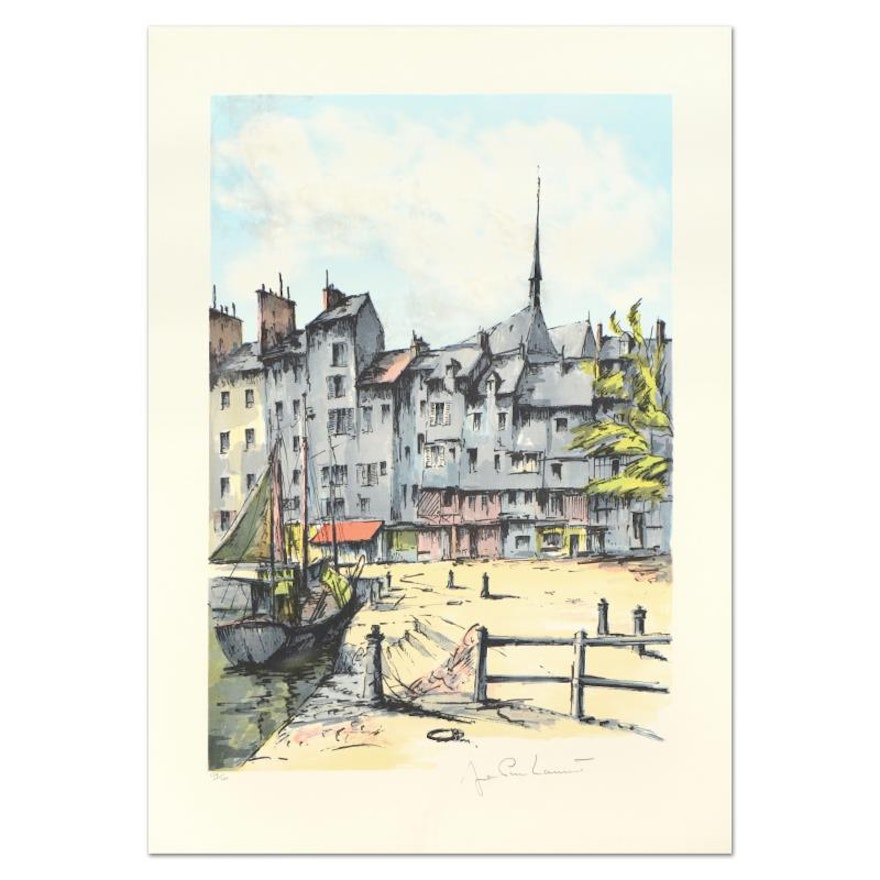 Laurant Signed Limited Edition Lithograph "Honfleur"