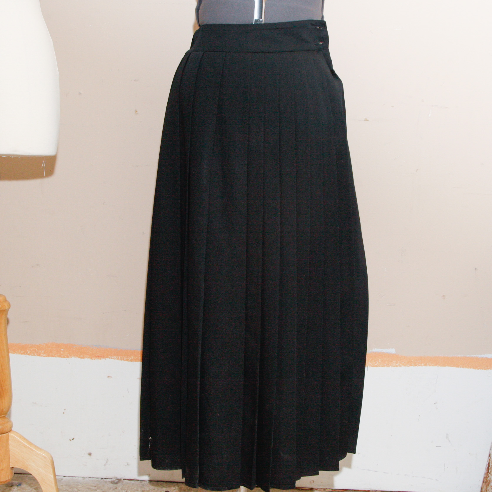 Pair of Women's Pleated Wool Skirts