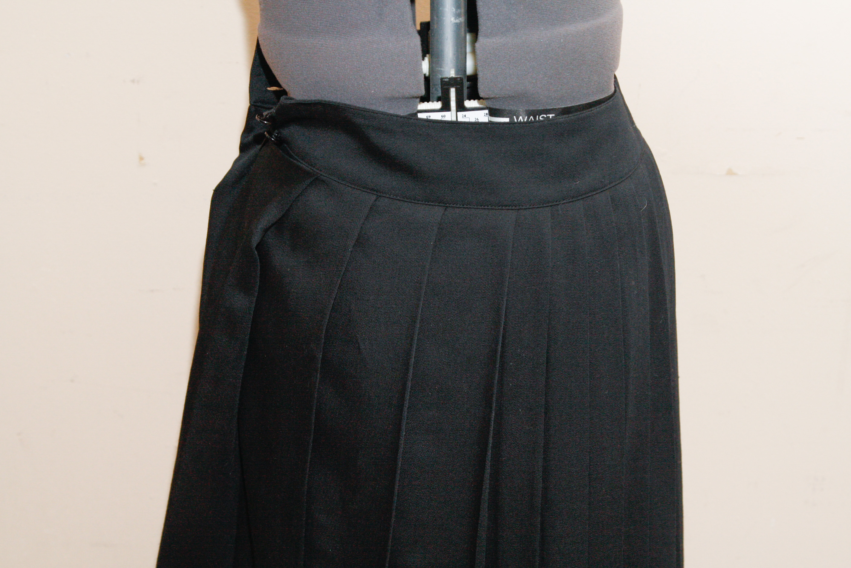 Pair of Women's Pleated Wool Skirts