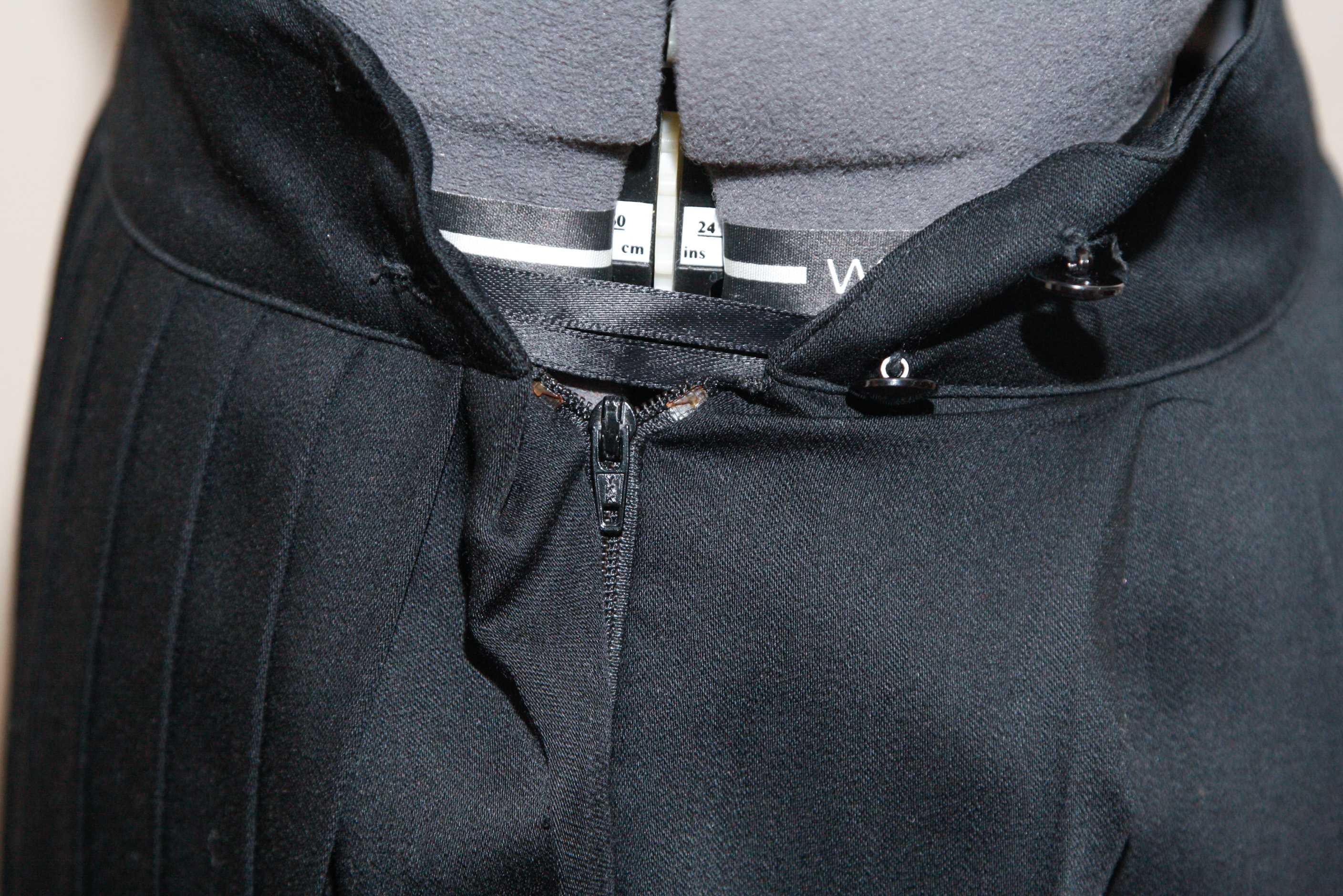 Pair of Women's Pleated Wool Skirts