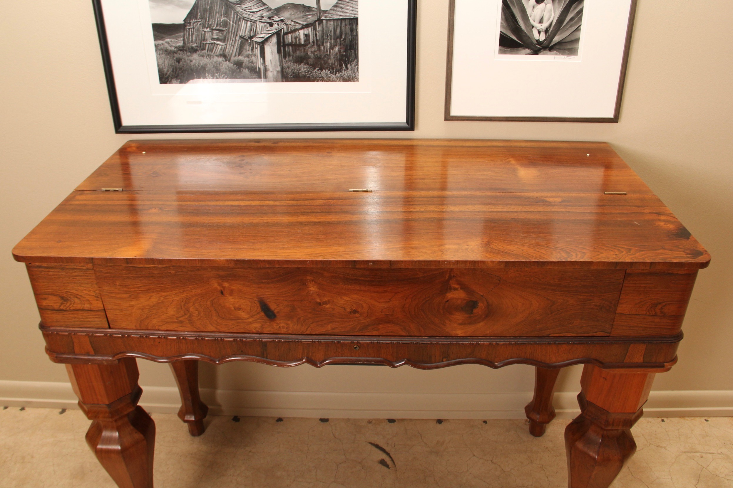Vintage Spinet Piano Desk