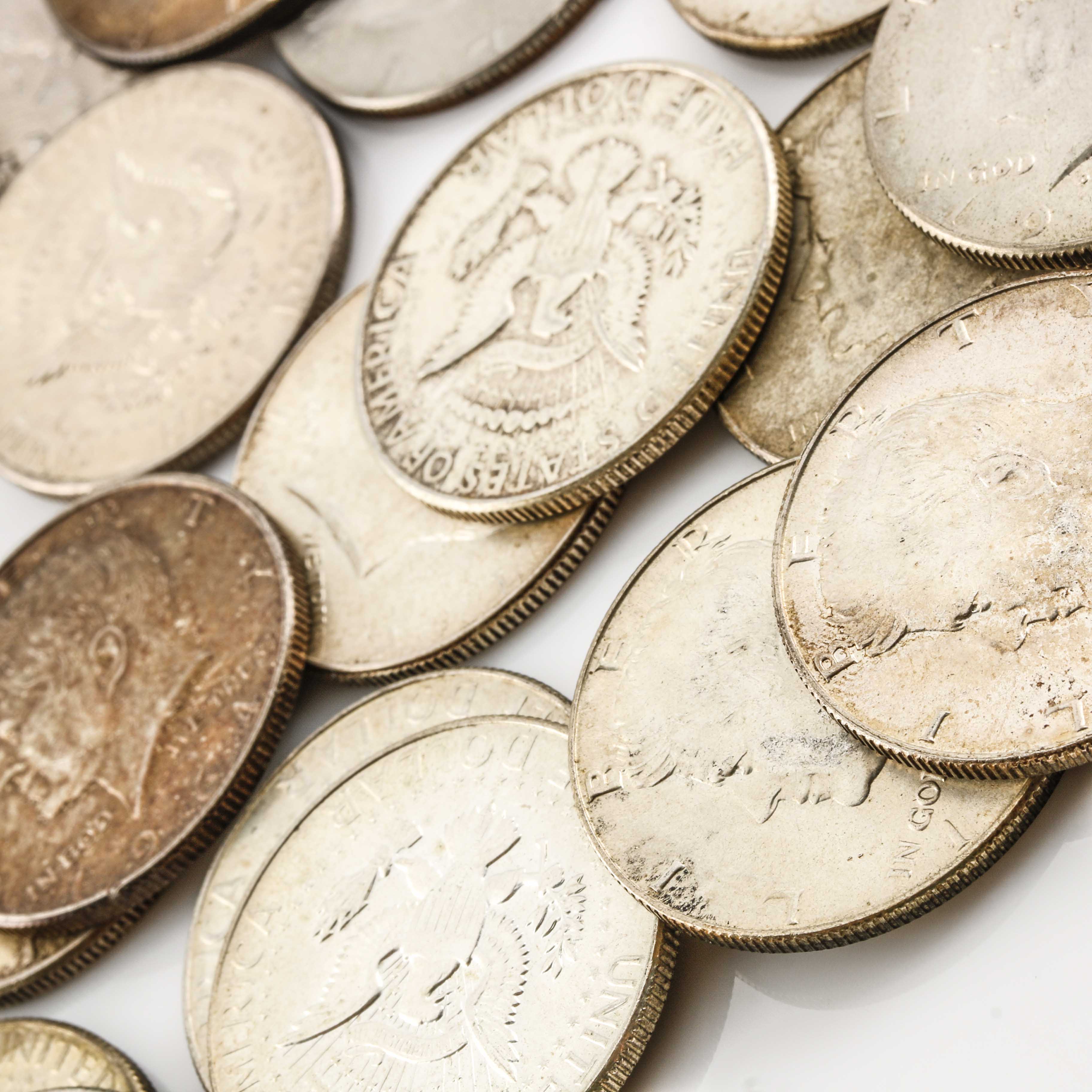 Thirty Kennedy Half Dollars