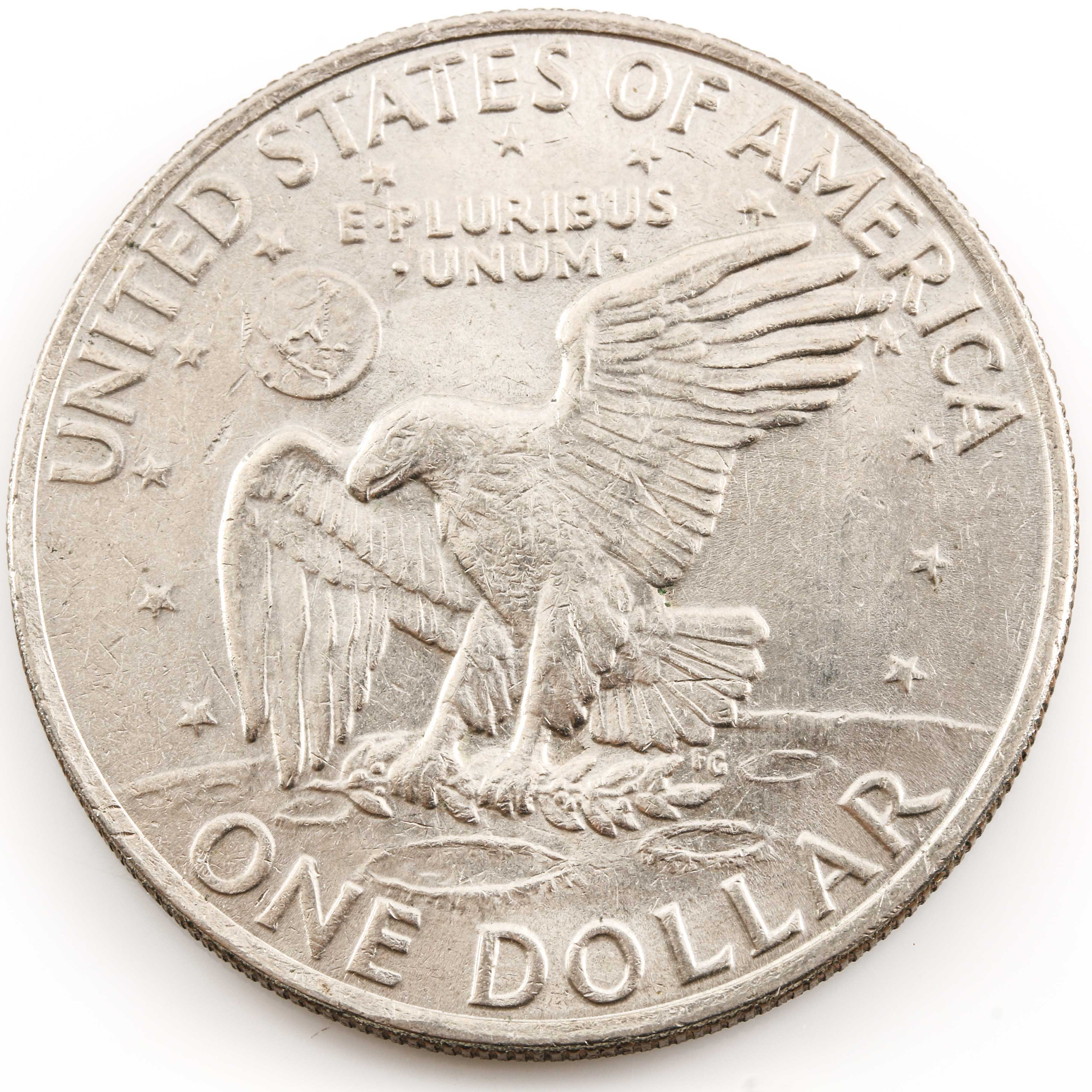 Five Eisenhower Dollars
