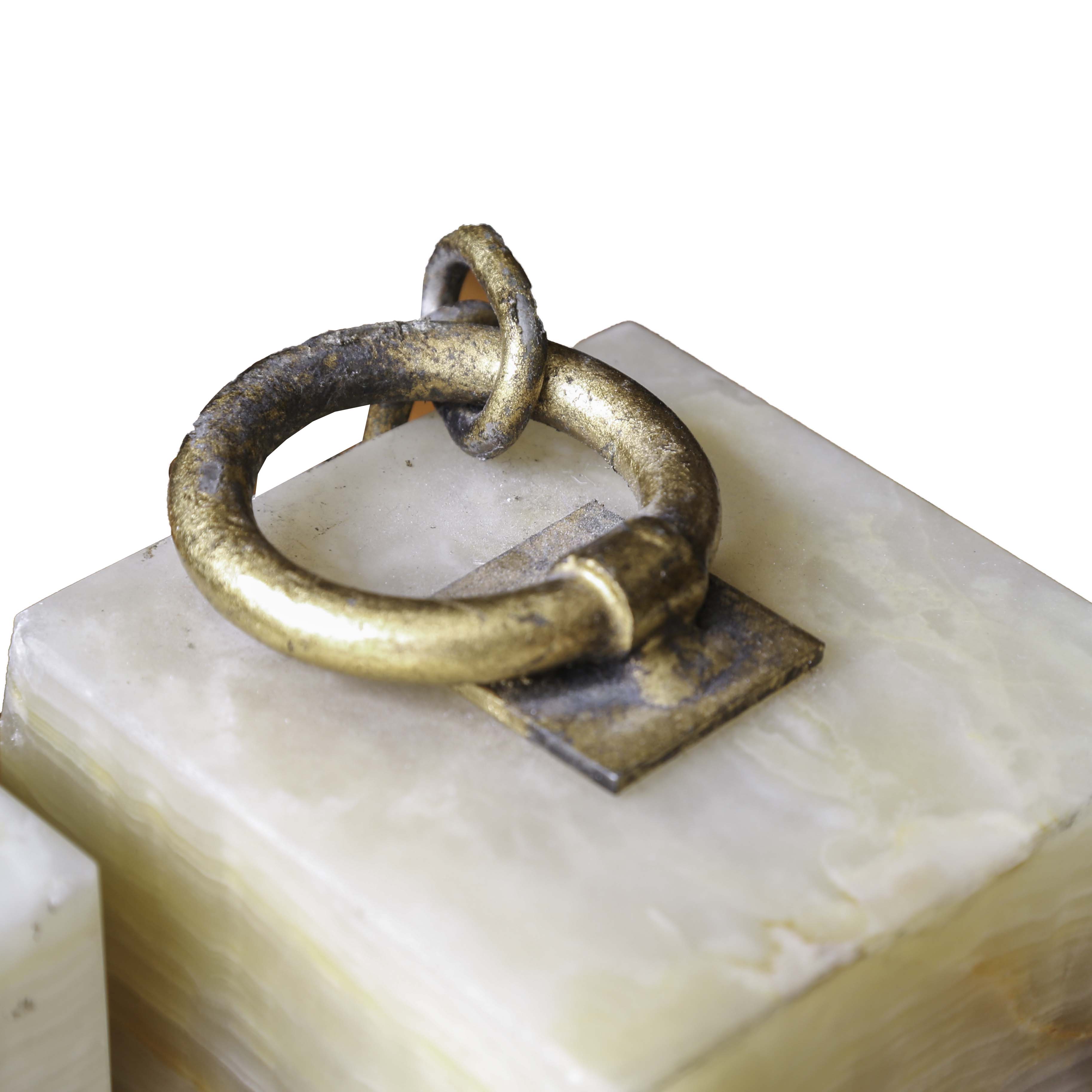 Curtis Jeré Quartz and Bronze Bookends