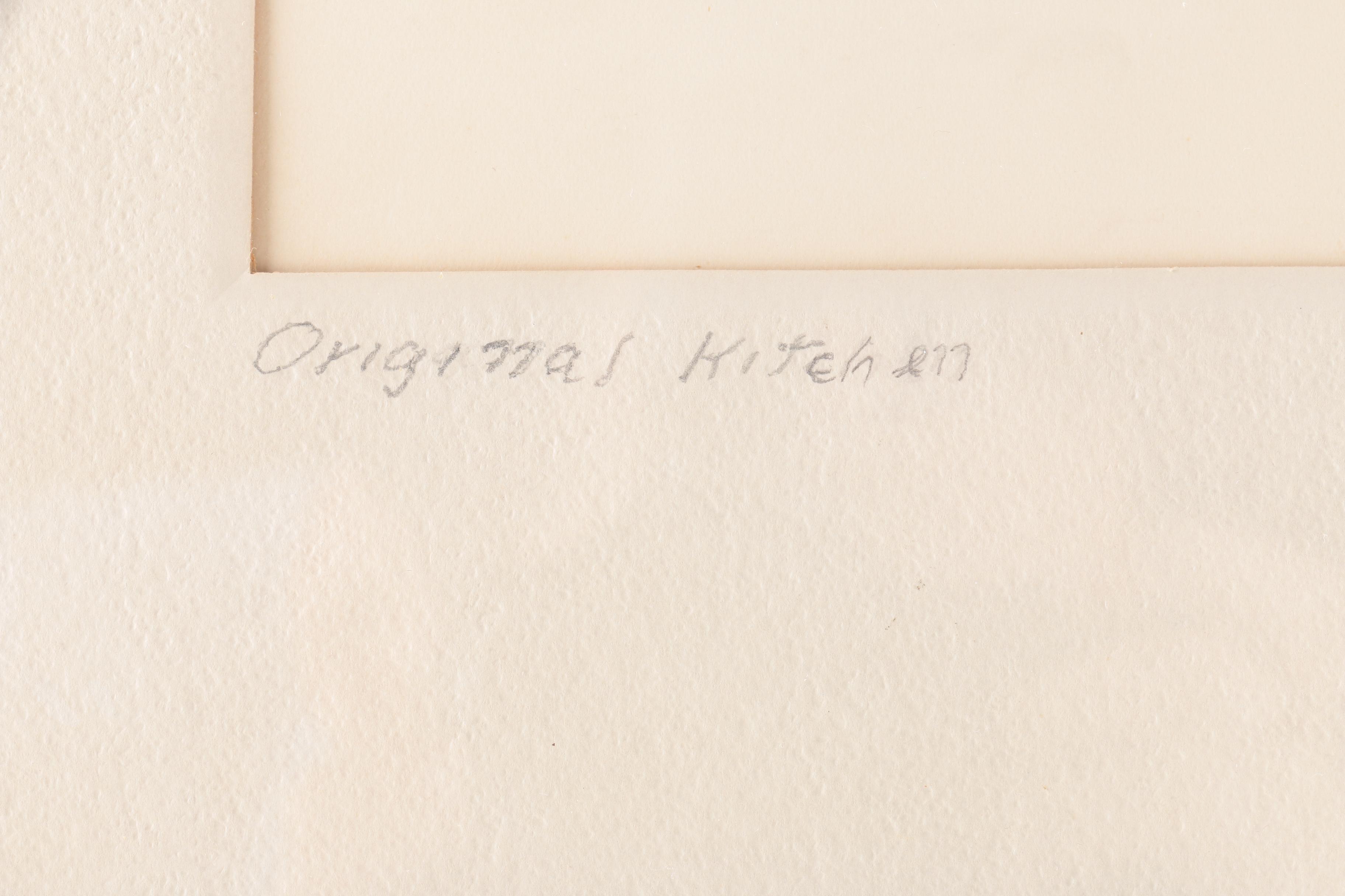 E. E. Mackay Graphite Drawing "Original Kitchen - Wayside Inn, Sudbury"