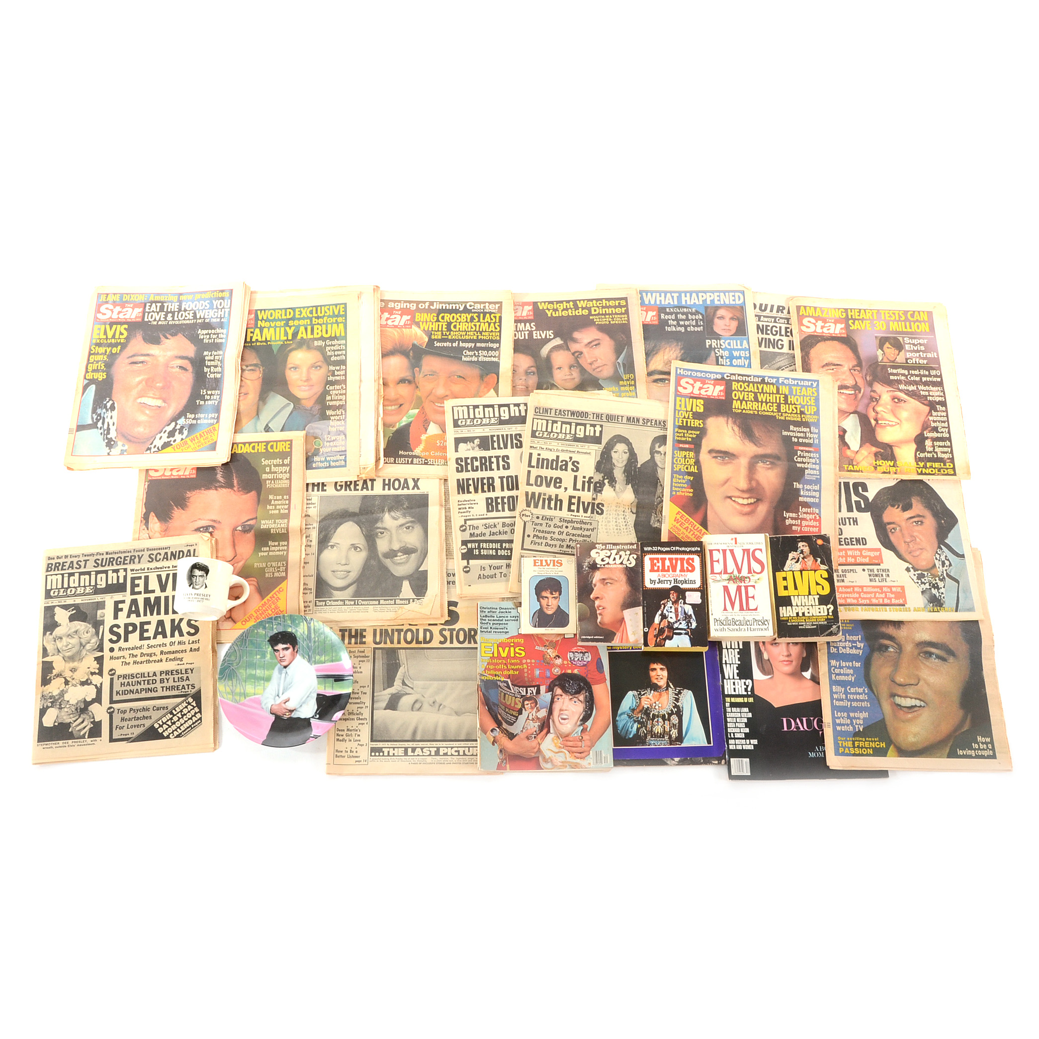 Group of Elvis Presley Collectibles