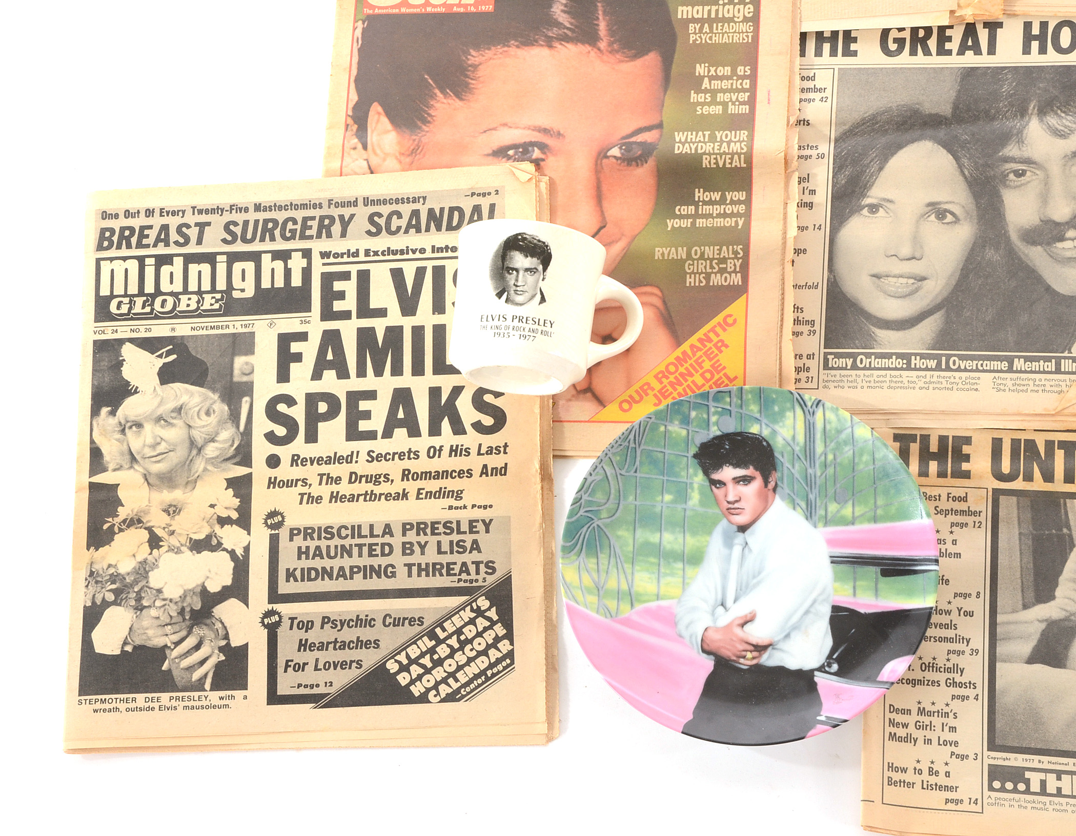 Group of Elvis Presley Collectibles