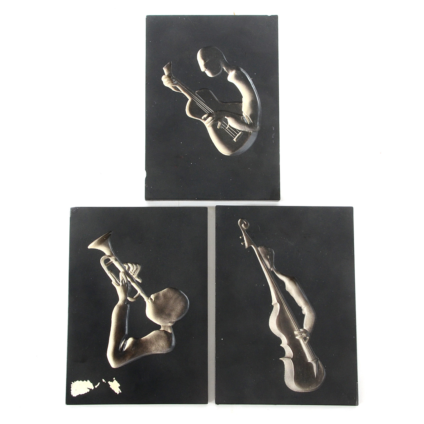Musician Motif Plaster Wall Art