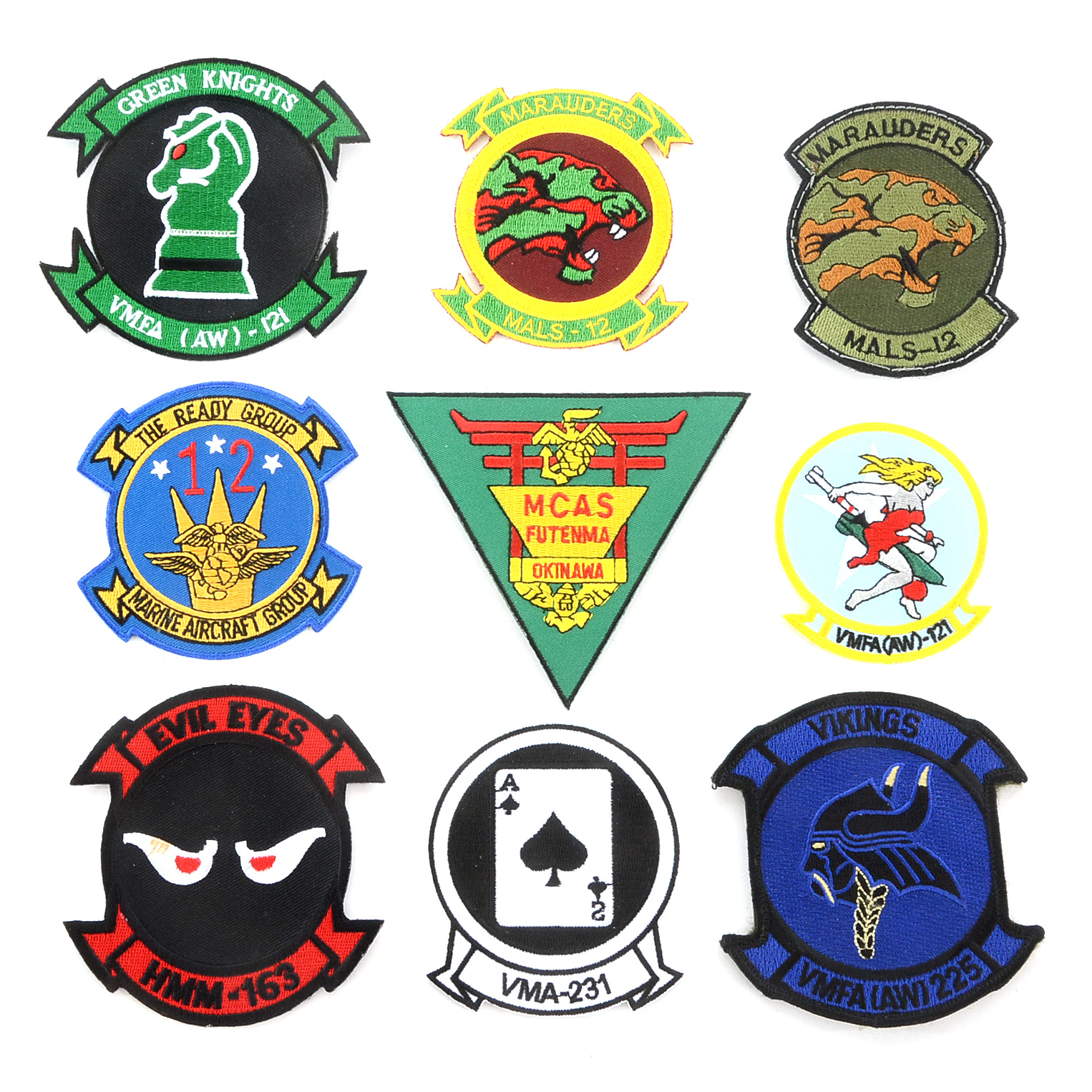 Collection of Nine Modern Military Patches