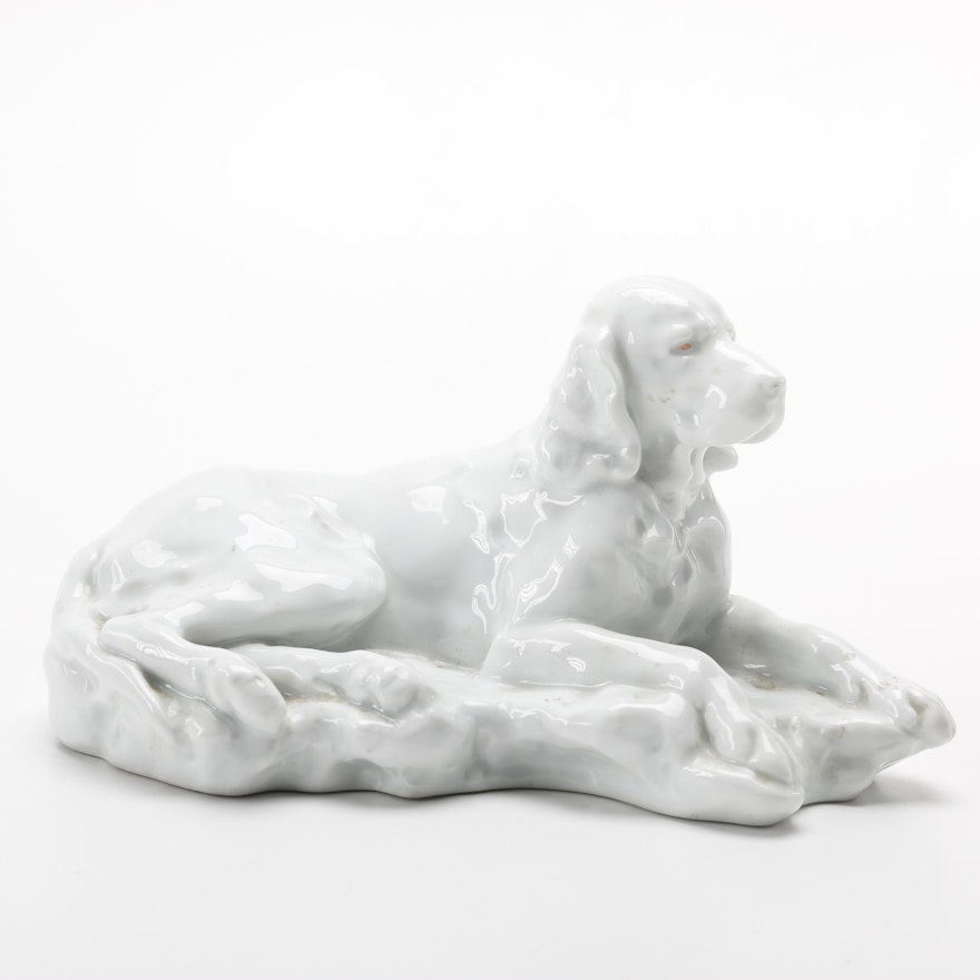 Haviland Limoges Porcelain Dog Figurine