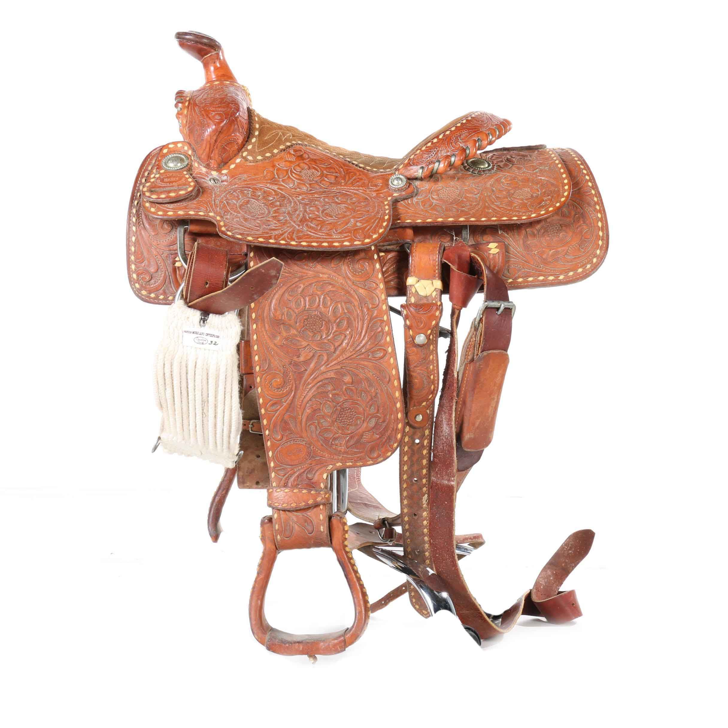 Billy Cook Leather Saddle and Accessories