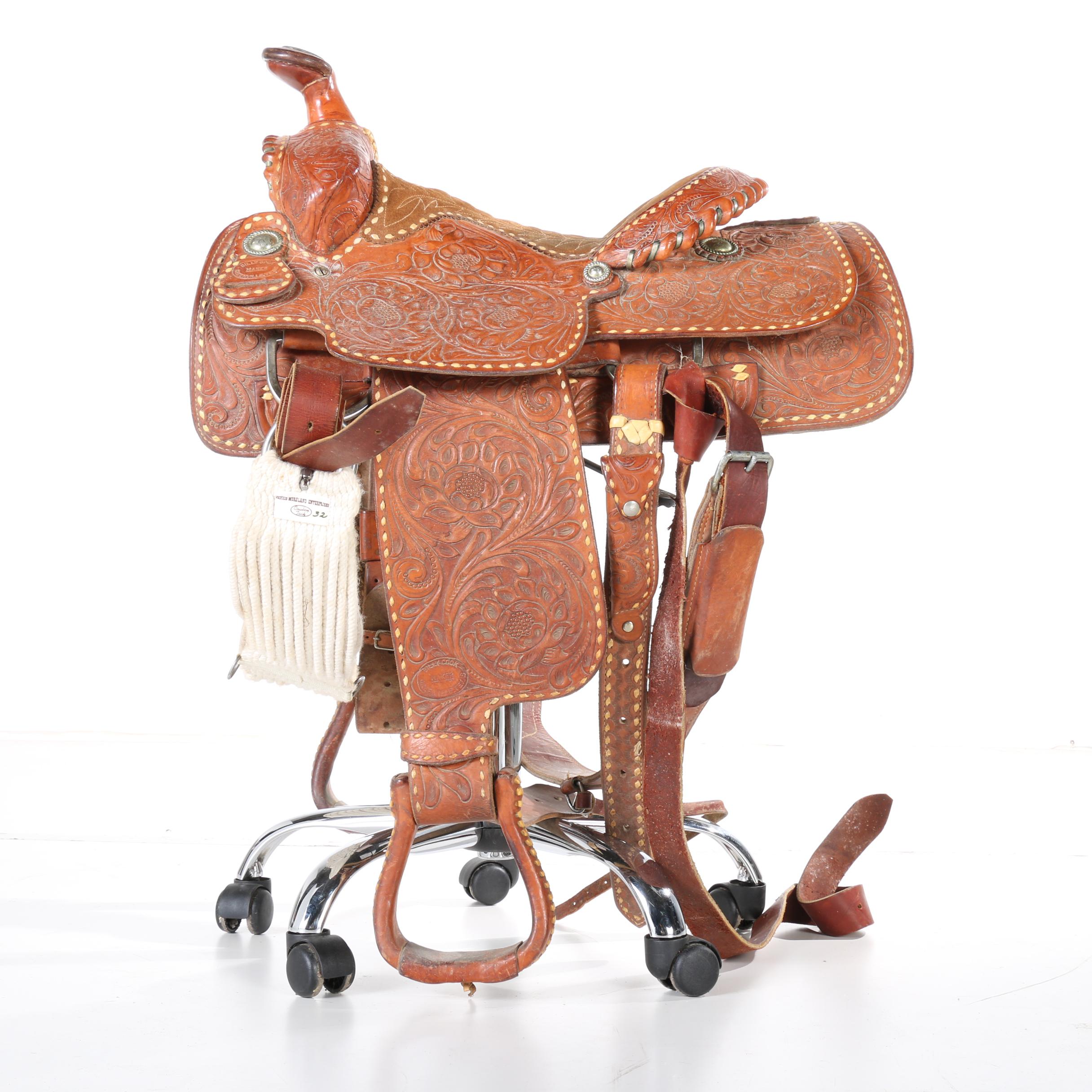 Billy Cook Leather Saddle and Accessories