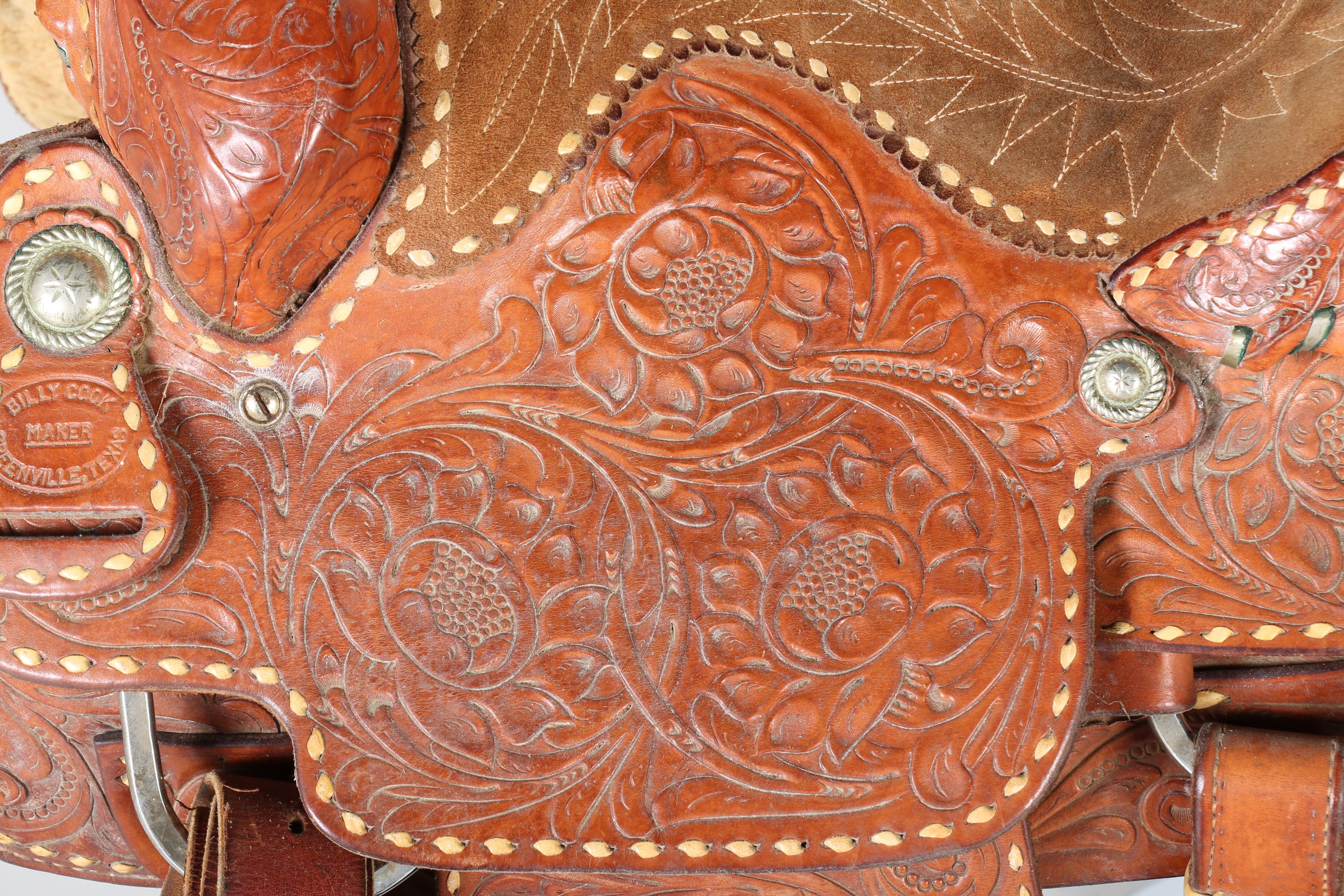 Billy Cook Leather Saddle and Accessories