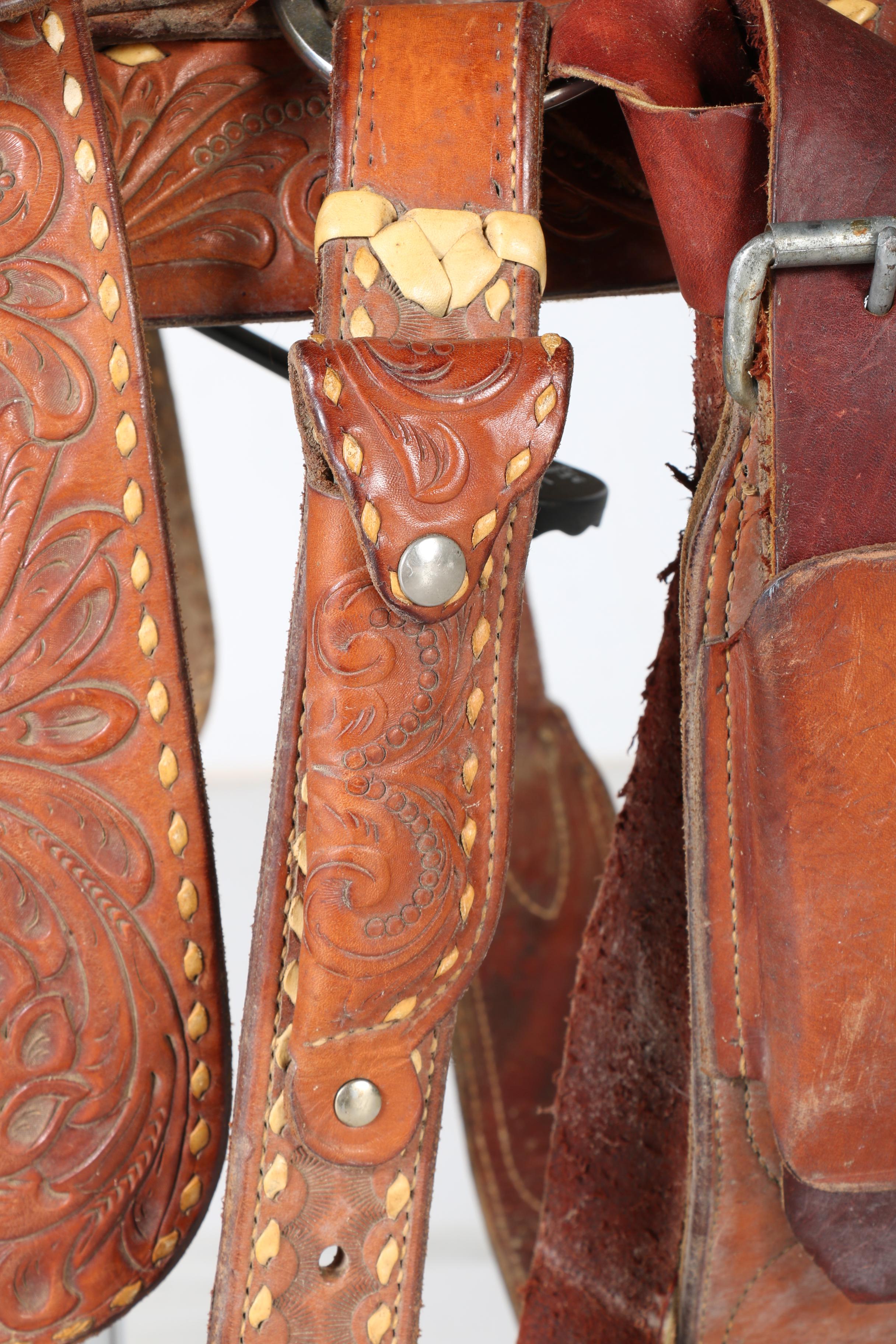 Billy Cook Leather Saddle and Accessories