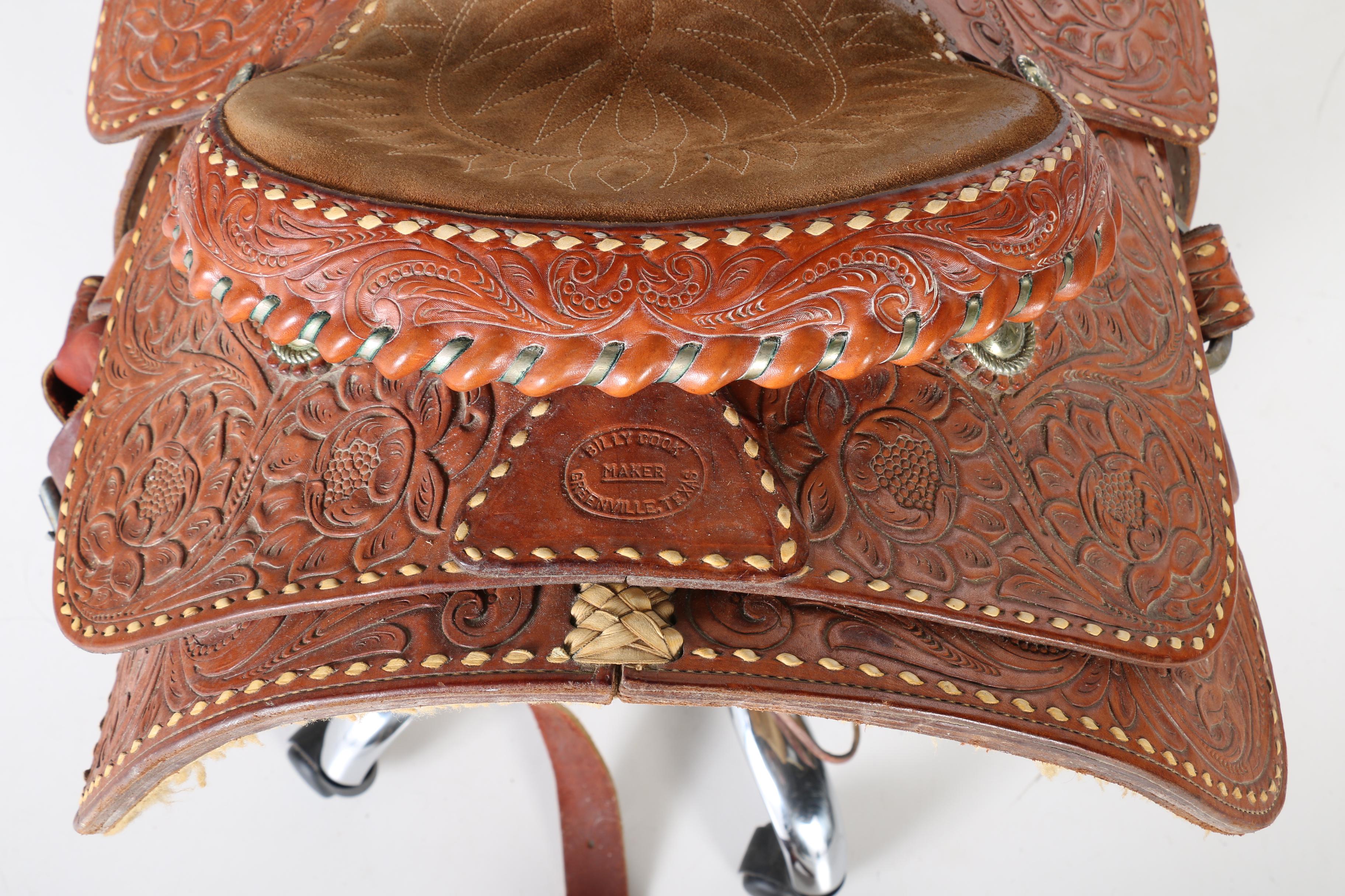 Billy Cook Leather Saddle and Accessories