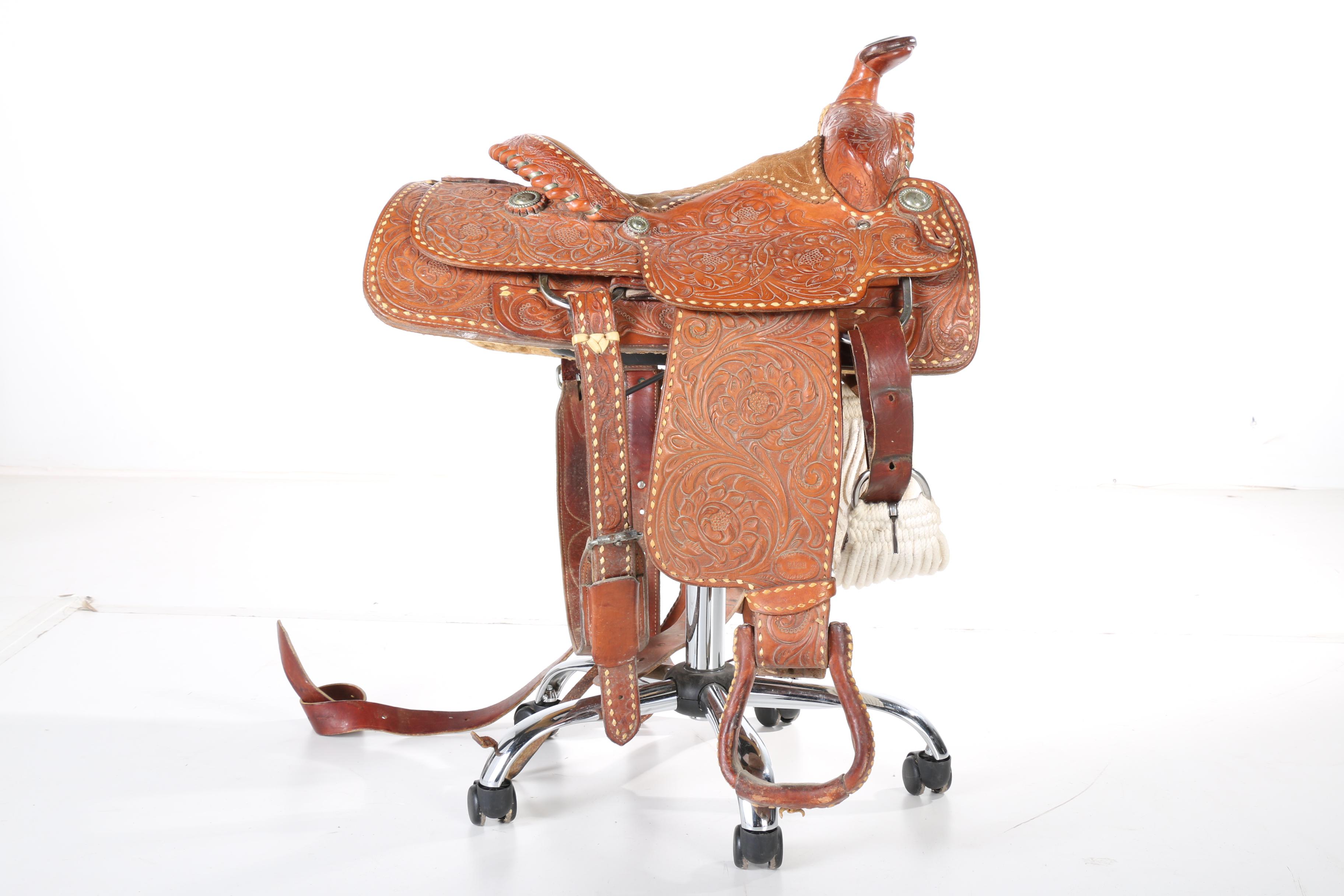Billy Cook Leather Saddle and Accessories