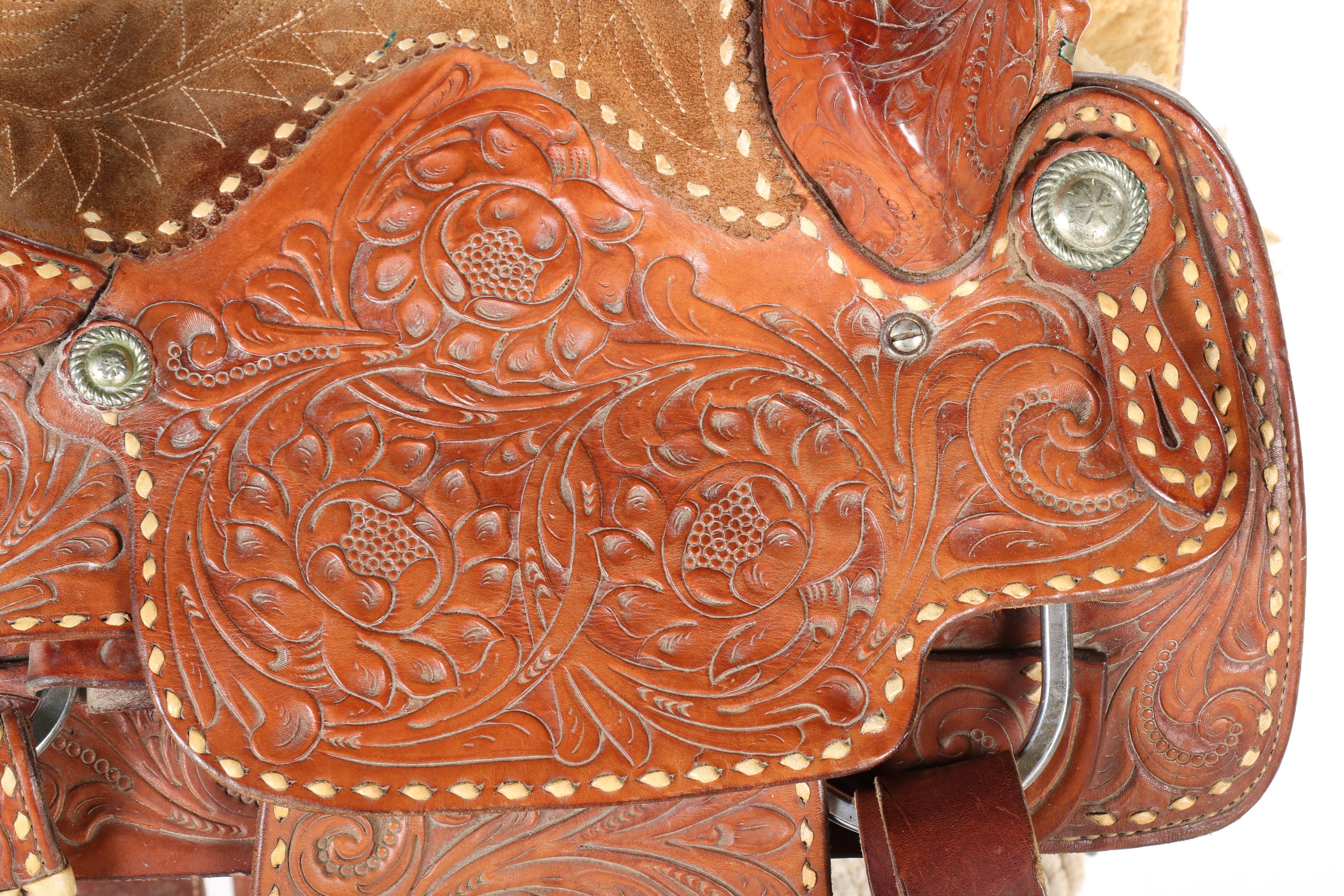 Billy Cook Leather Saddle and Accessories