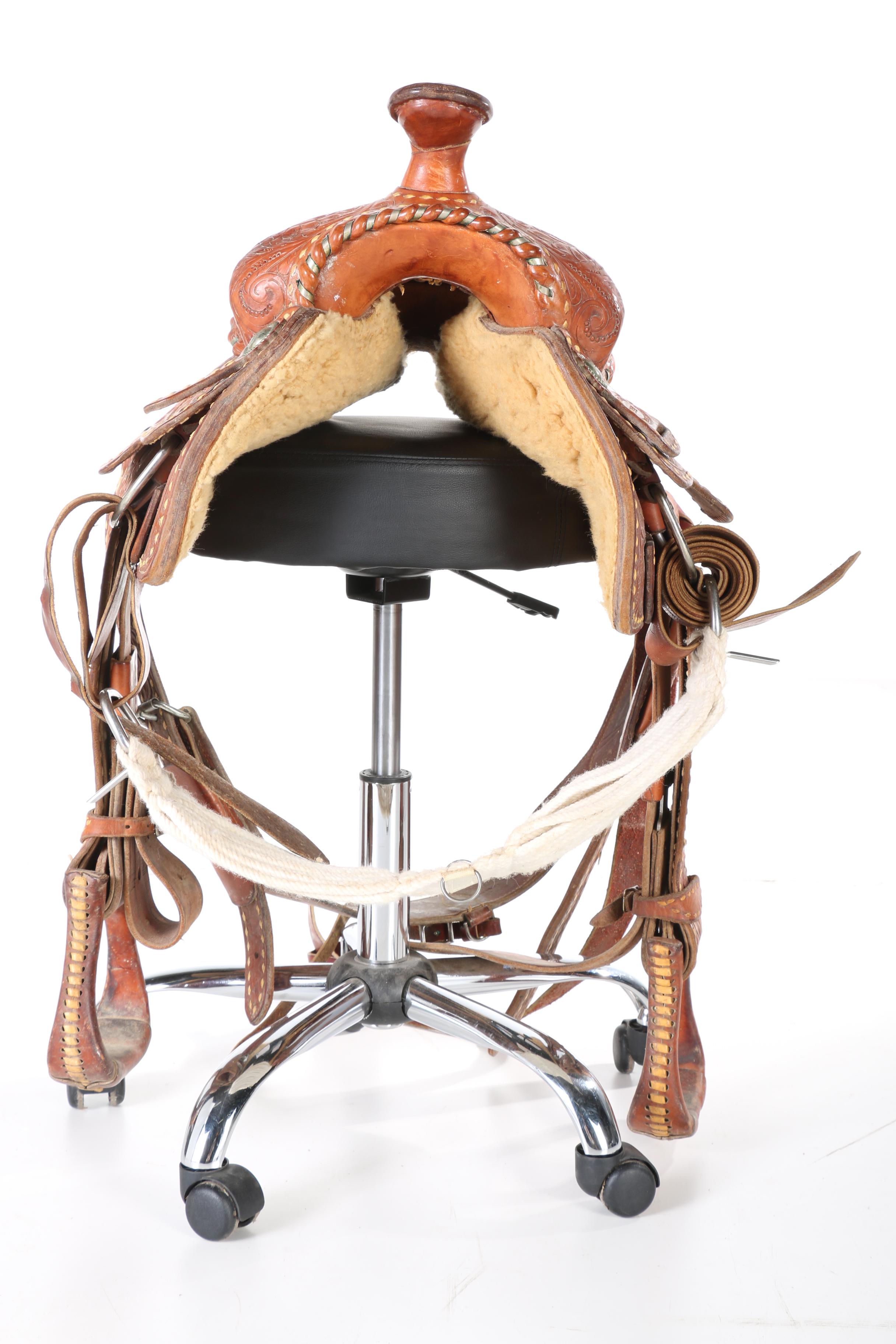 Billy Cook Leather Saddle and Accessories