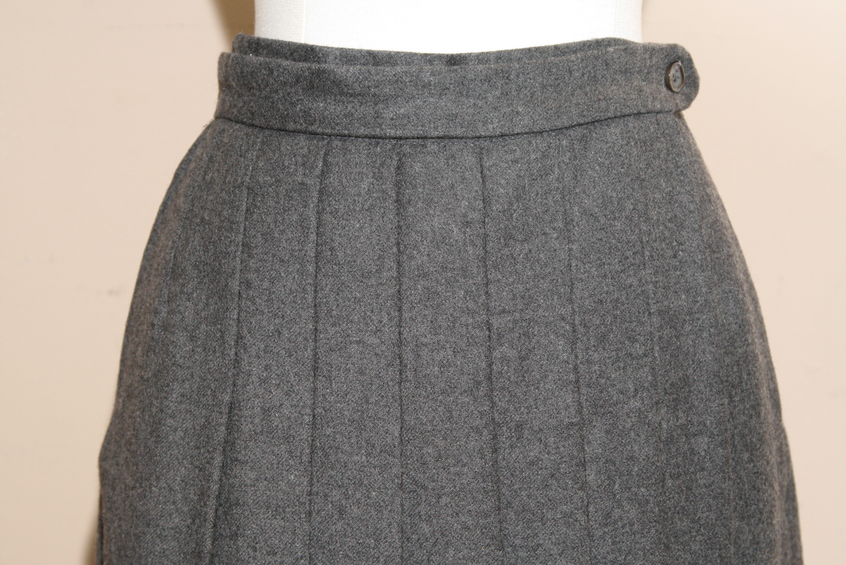 Group of  Mid-Length Wool Skirts Including Perry Ellis