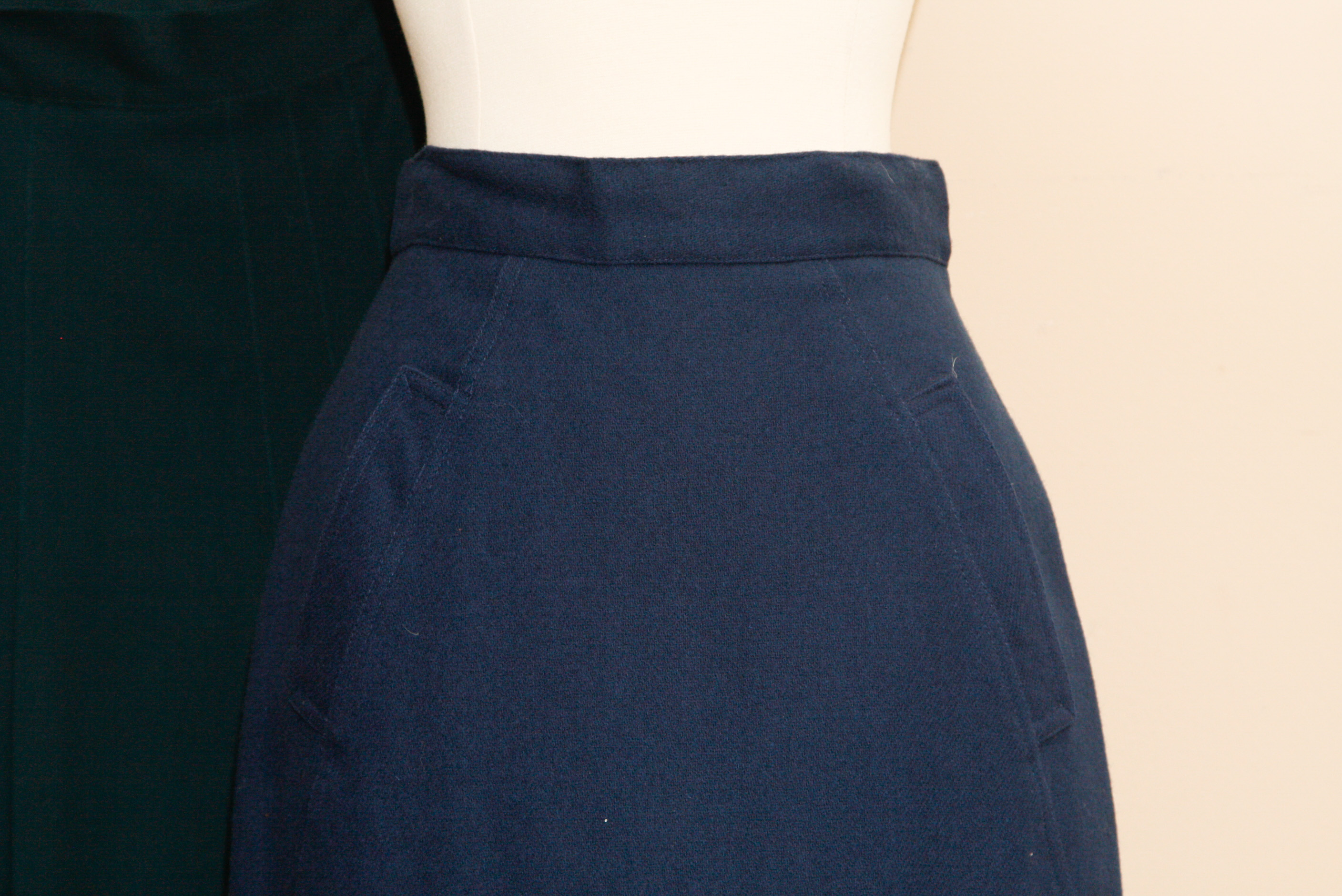 Group of  Mid-Length Wool Skirts Including Perry Ellis