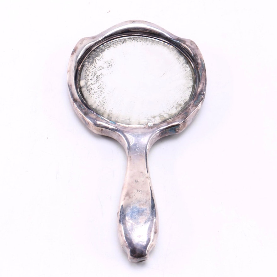 Vintage Silver Tone Vanity Mirror