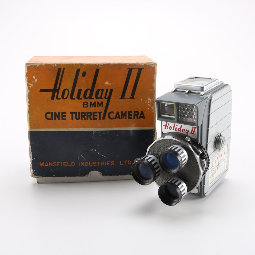 Mid-Century Mansfield Industries "Holiday II" 8 mm Camera