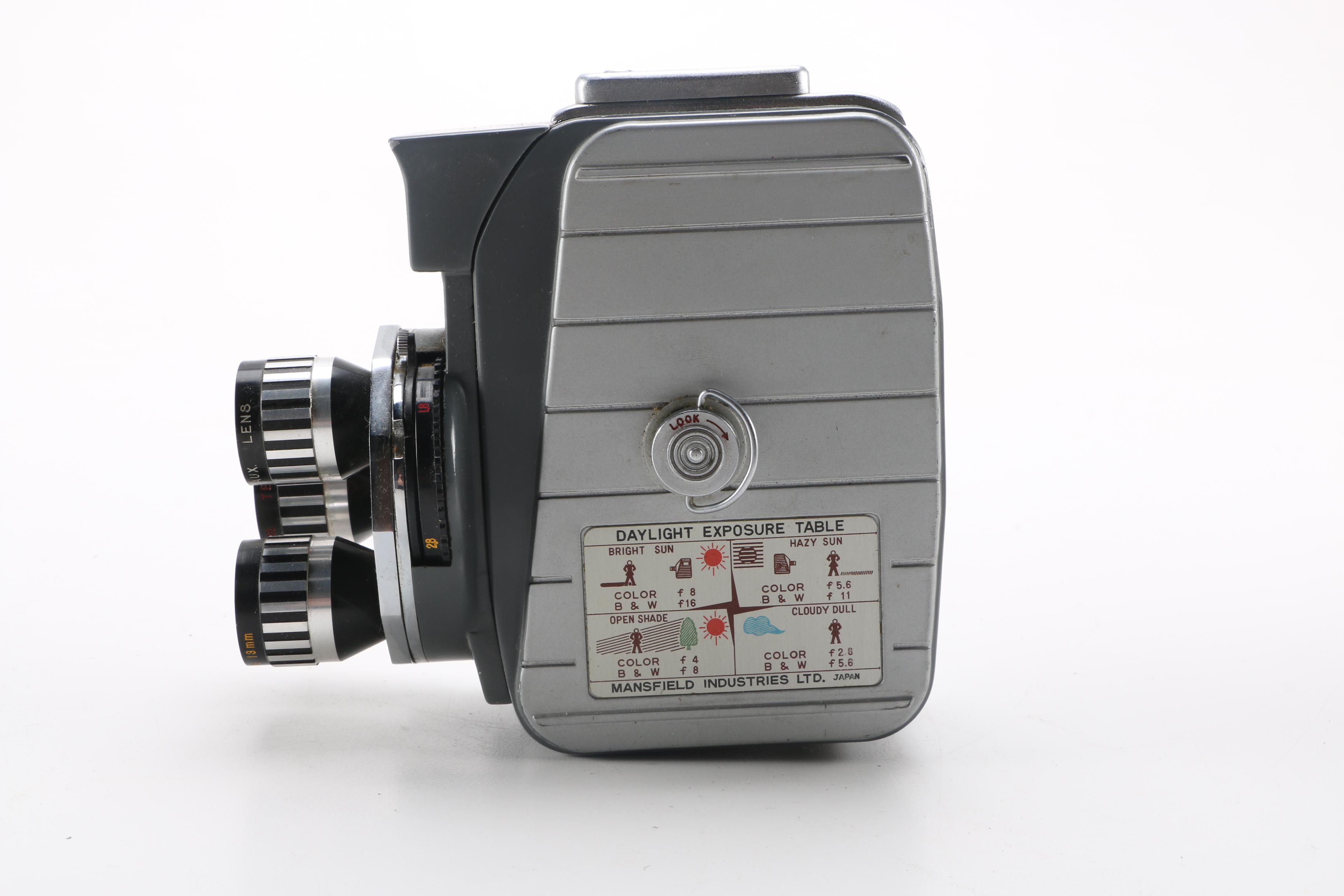 Mid-Century Mansfield Industries "Holiday II" 8 mm Camera