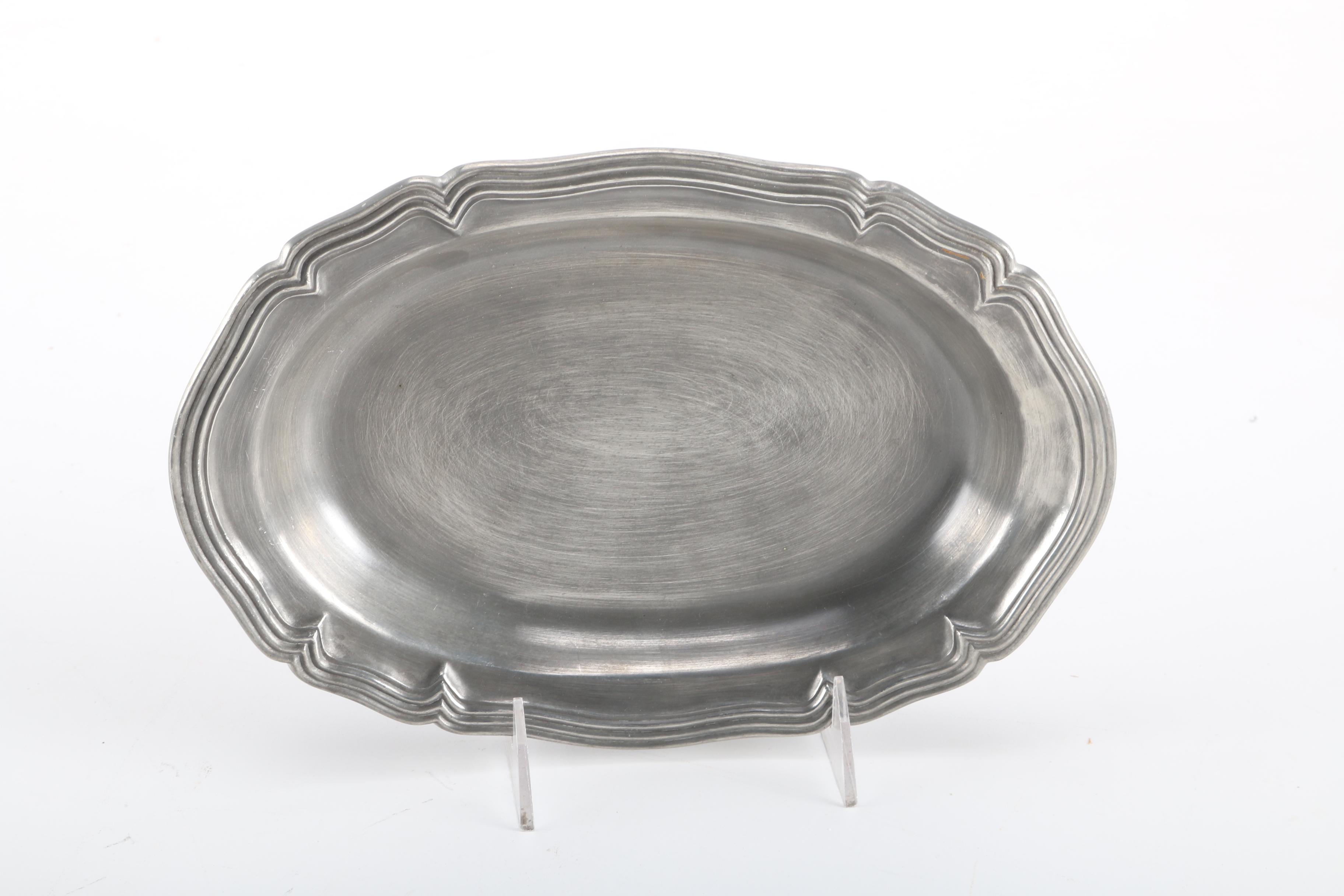 Assortment of Pewter and Silver Tone Tableware
