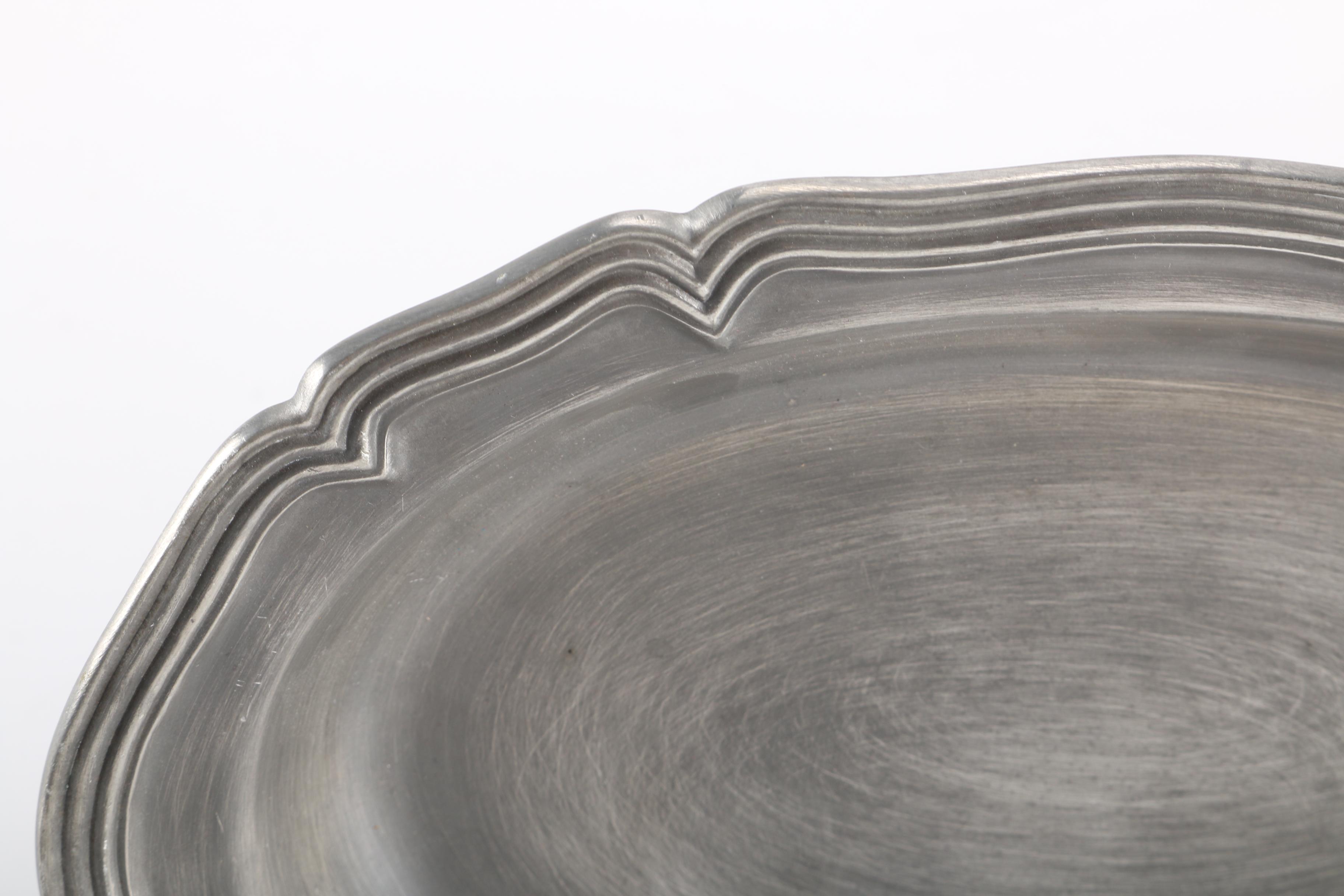 Assortment of Pewter and Silver Tone Tableware