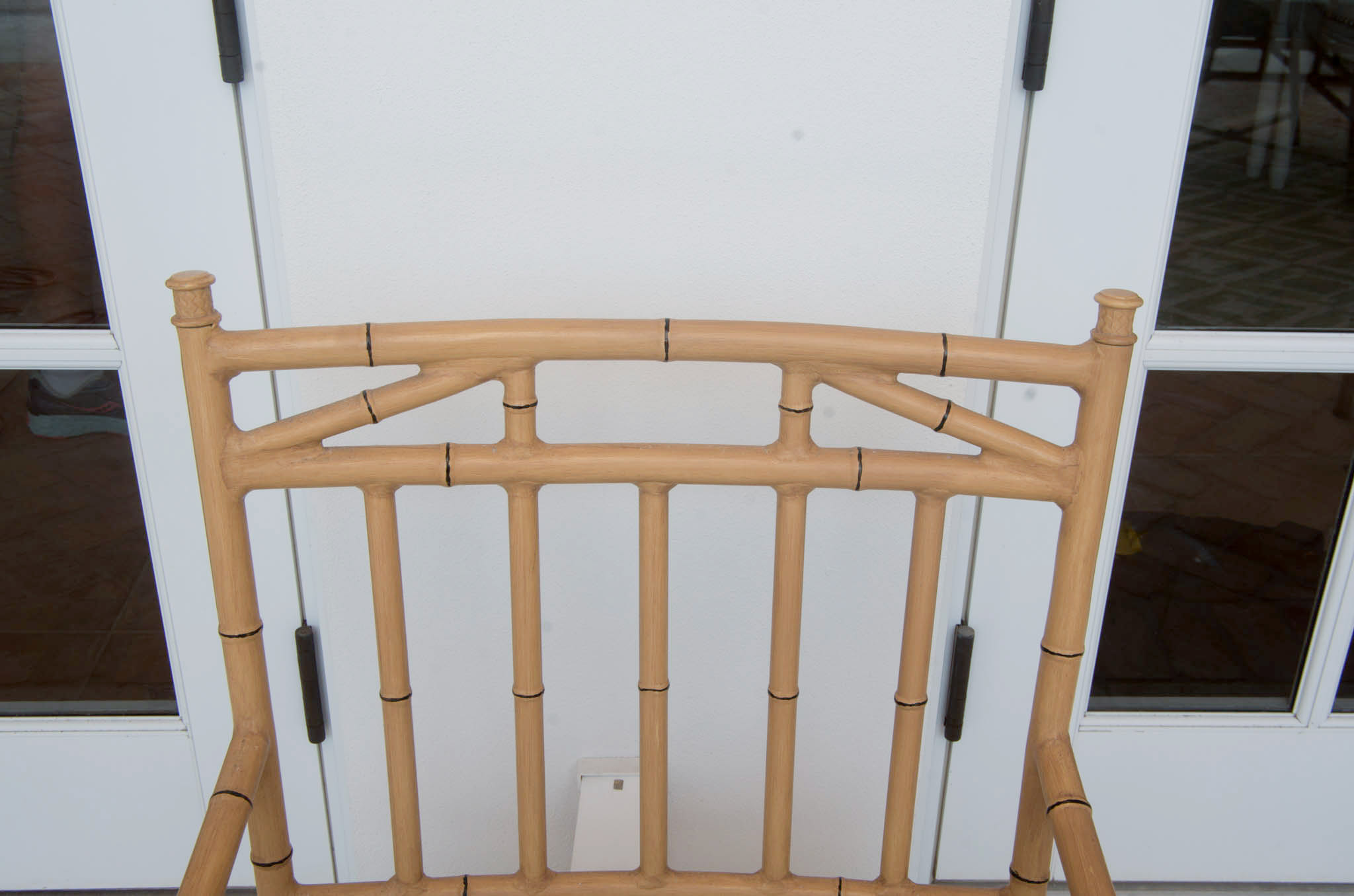 Faux Bamboo Patio Furniture Dining Set